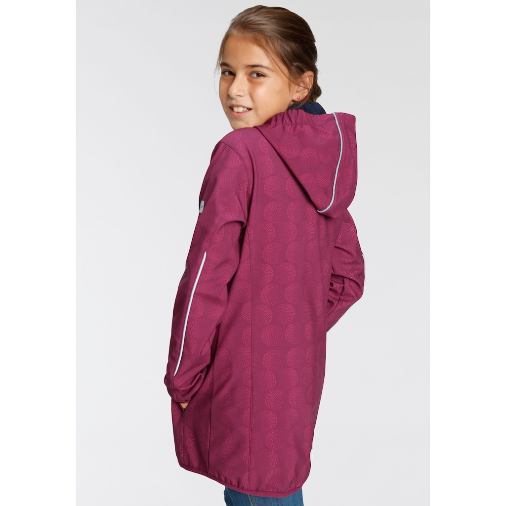 Scout Softshelljacke »SHIMMER«, mit Kapuze, mit reflektierenden Details