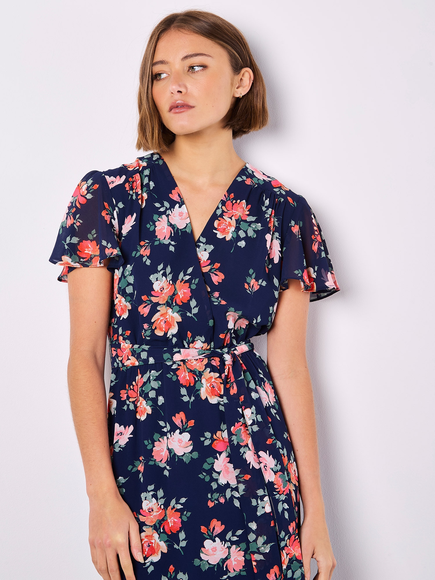 Apricot Midikleid »Midikleid« 2 tlg. mit Blumenmuster