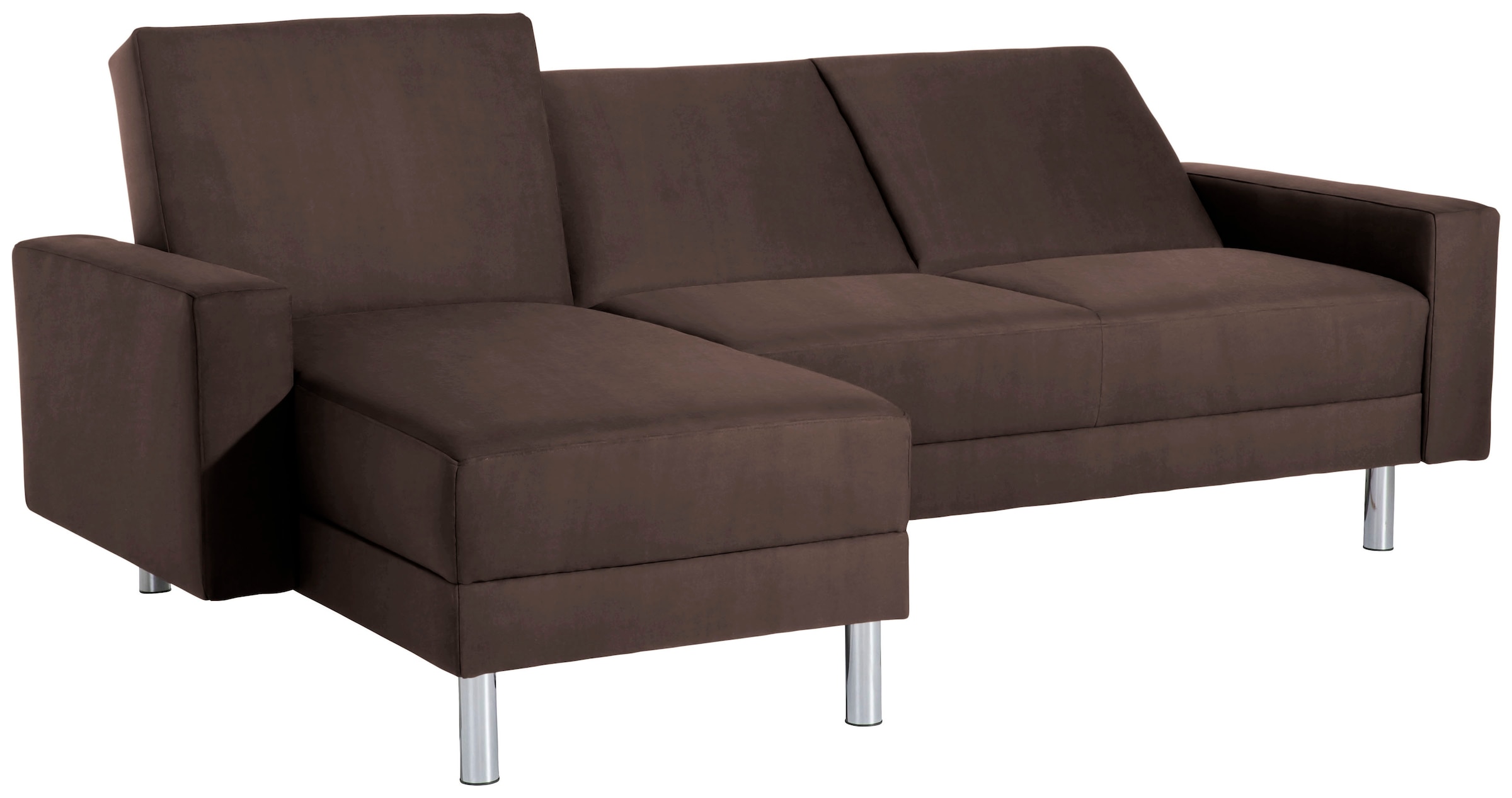 Max Winzer® Schlafsofa »Just Fresh modernes kubisches Sofa, Rückenverstellung für Sitzkomfort«, Recamiere links oder rechts montierbar, elegante Metallfüße