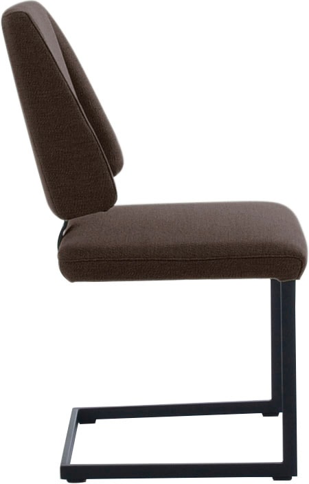 K+W Komfort & Wohnen Freischwinger »Longbeach« () 1 Stk.mit Gestell und Abstandshalter in Metall schwarz Struktur, Sitzkomfort