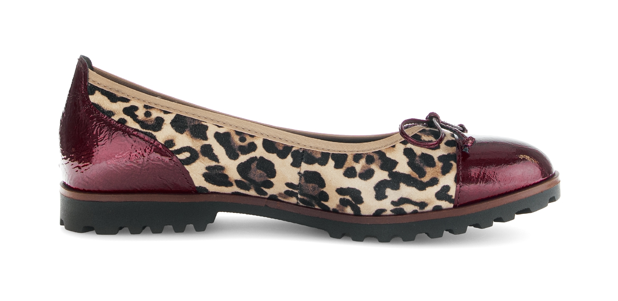 Gabor Ballerina  , Blockabsatz, Businessschuh, Schlupfschuh im angesagten Leo-Look