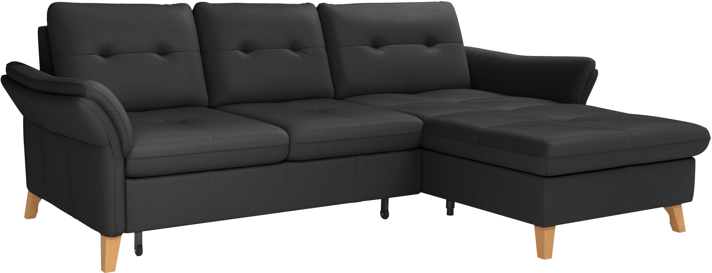 sit&more Ecksofa »Göteborg«, Sitztiefenverstellung und Federkern, wahlweise mit Bettfunktion
