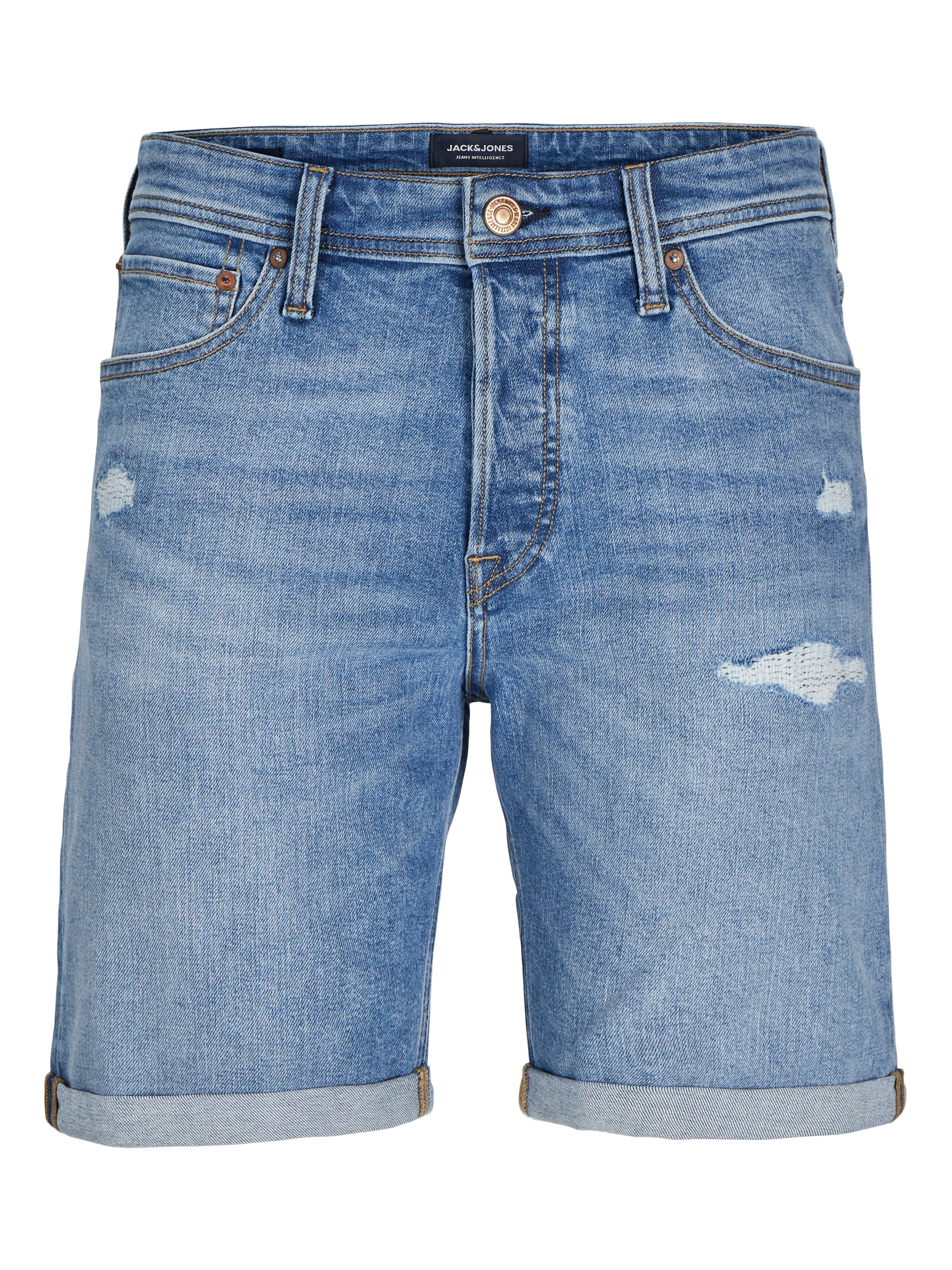 Jack & Jones Shorts »JJIORIGINAL mit stylischem Aufschlag und Knopf«, mit stylischem Aufschlag