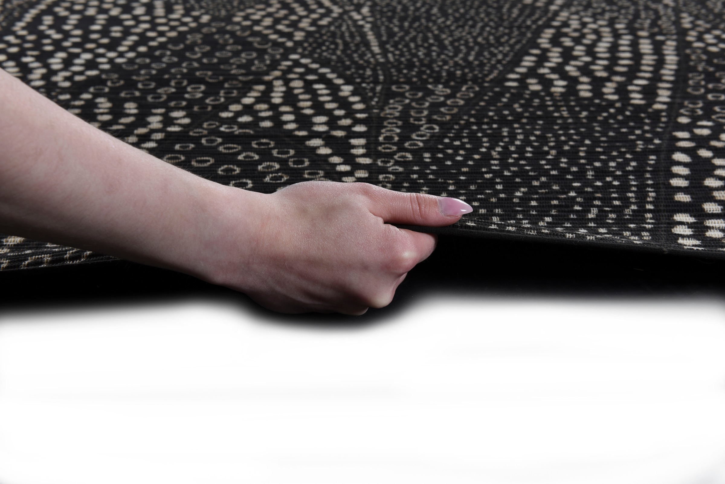 DIE HAUSKUNST Teppich »Chiya Tiama 3« rechteckig 4 mm Höhe Flachgewebe, handgewebt, mit Fransen