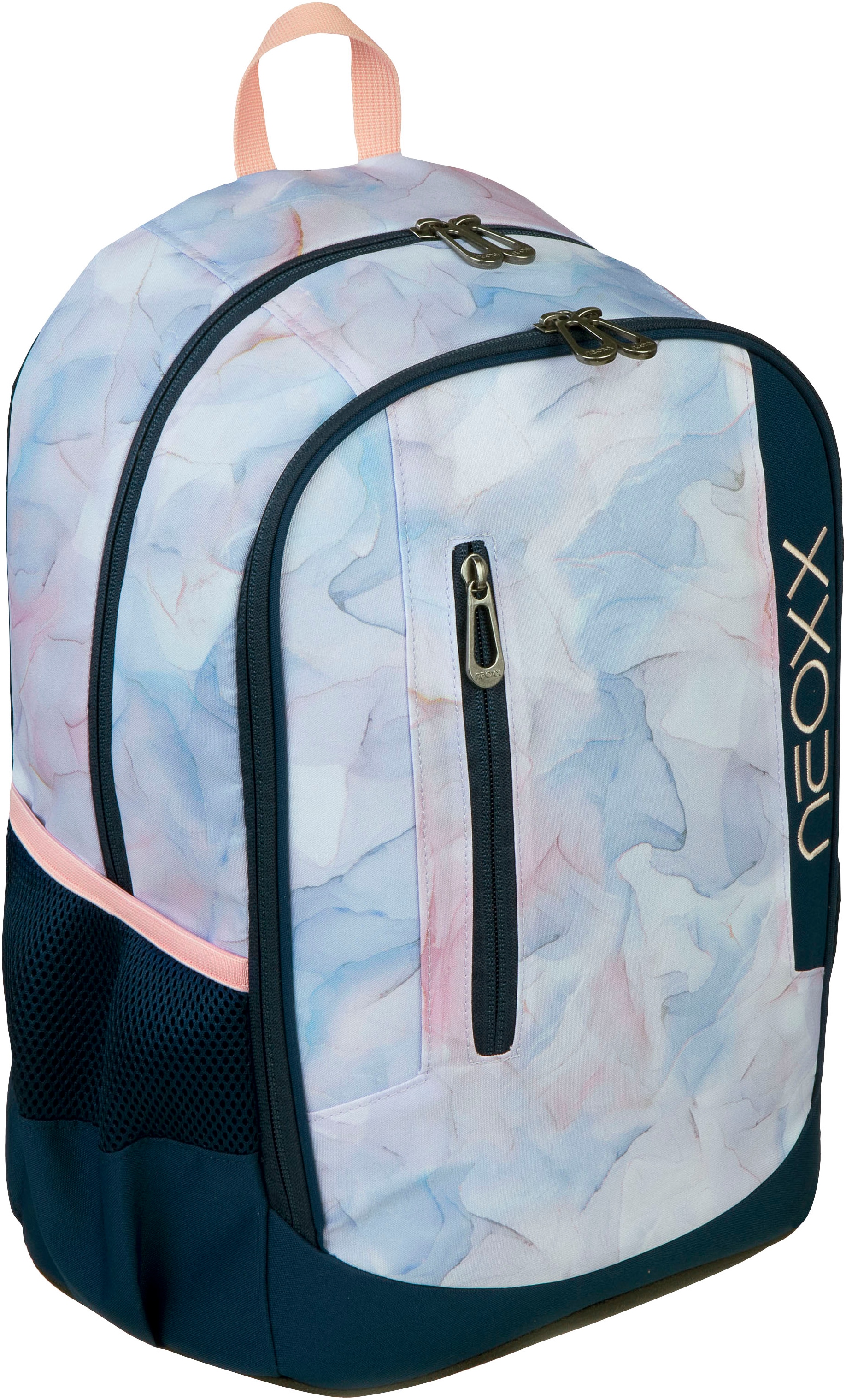 neoxx Schulrucksack »Flow, Dreaming of Pastel«, teilweise aus recyceltem Material