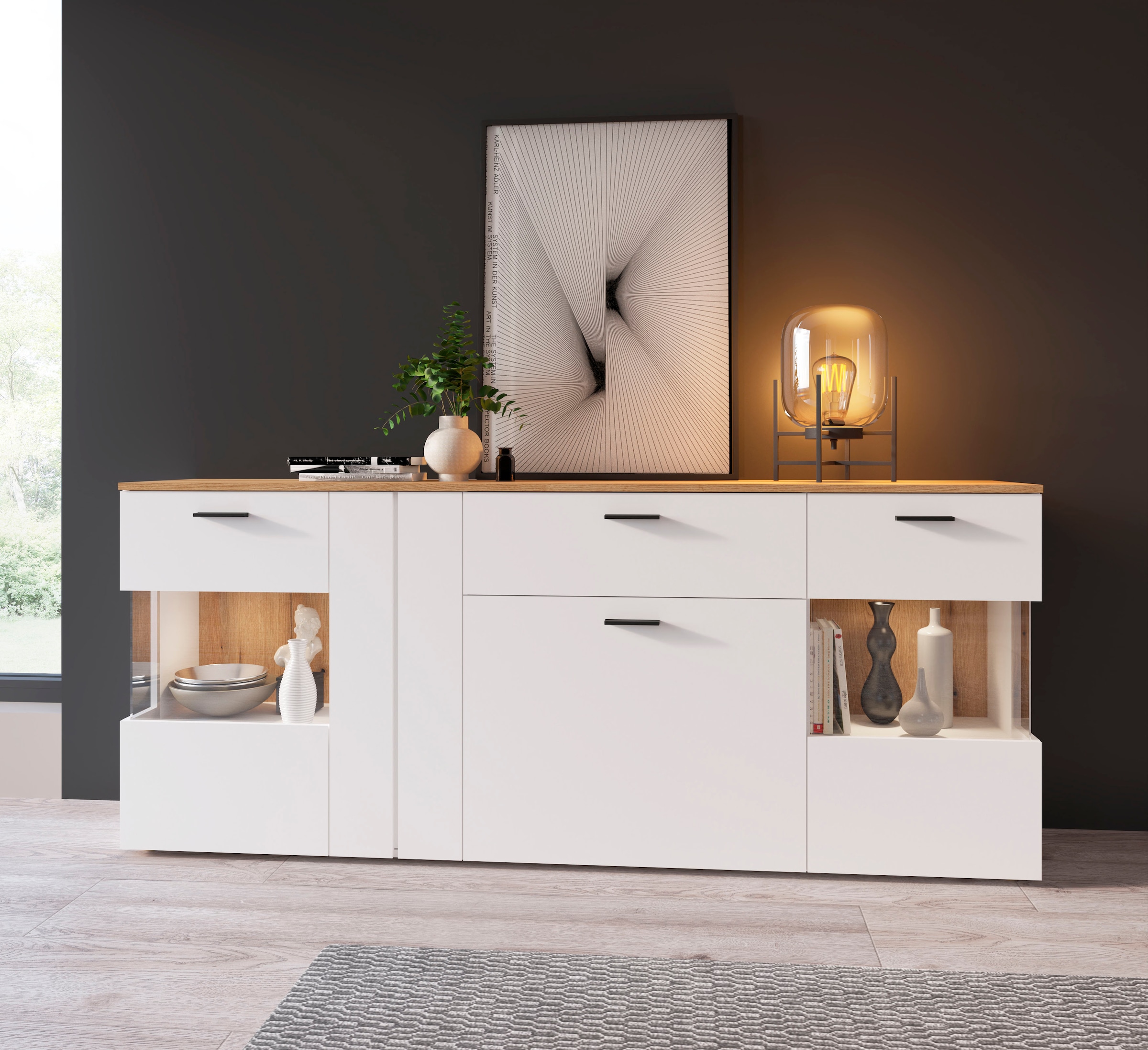 Home affaire Sideboard »Dalano« Breite ca.199 cm