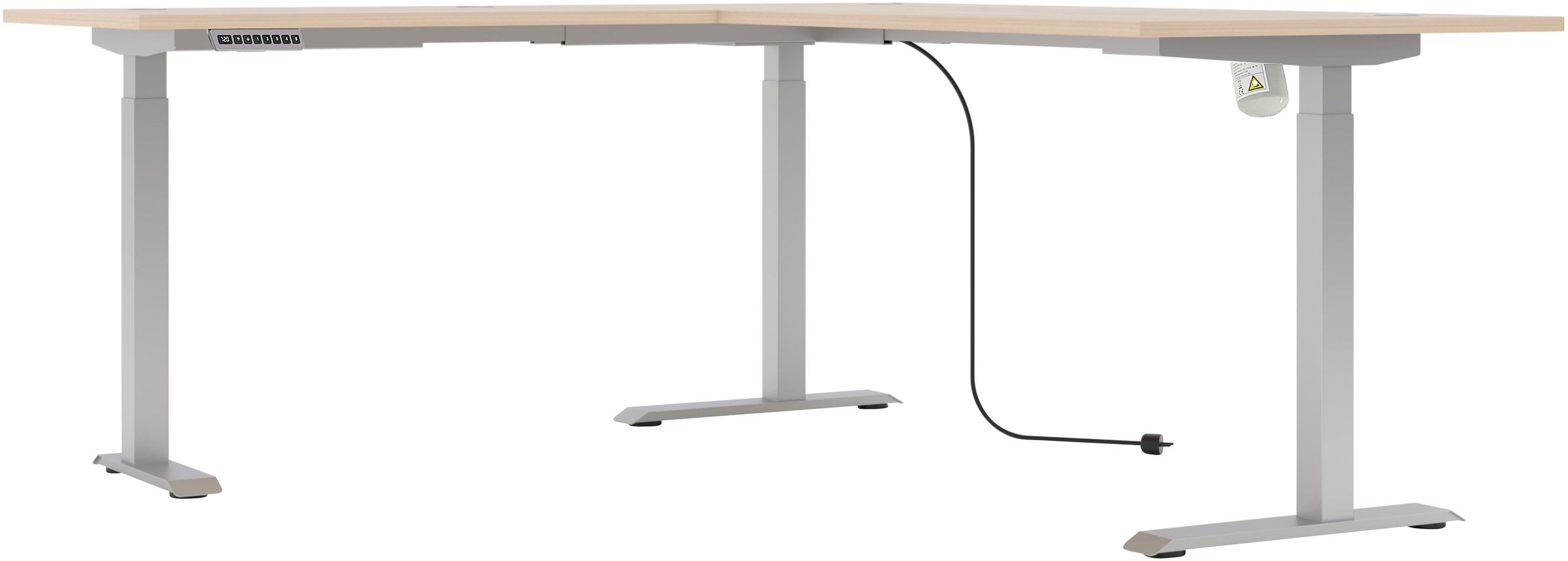 Innostyle Schreibtisch »Schreibtisch Santorin, 185/72/173 cm ( B/H/T)« 1 Stk. tlg. mit motor. Höhenverst. (72-120 cm) mit Memory-Funkt., li/re montierbar