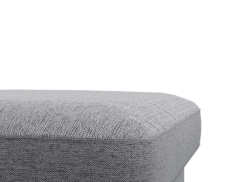 FLEXLUX Pouf »Fiore« Kaltschaum, Füße Alu+schwarz