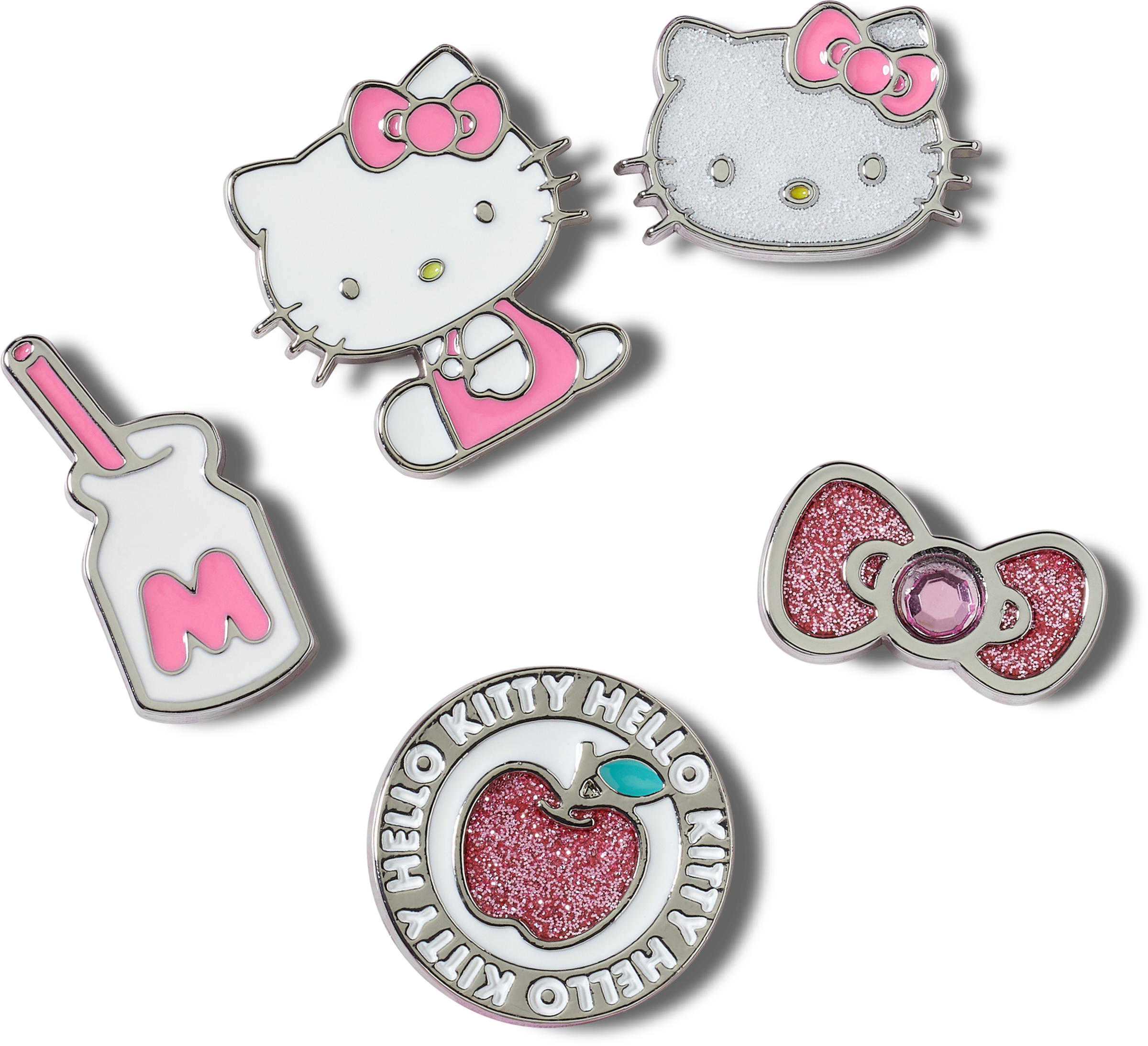 Crocs Schuhanstecker »Jibbitz™ Hello Kitty Friends« Set, Kein Spielzeug. Nicht für Kinder unter 3 Jahren geeignet, 5 Hello Kitty Anstecker, Charm, Anstecker für Crocs Schuhe