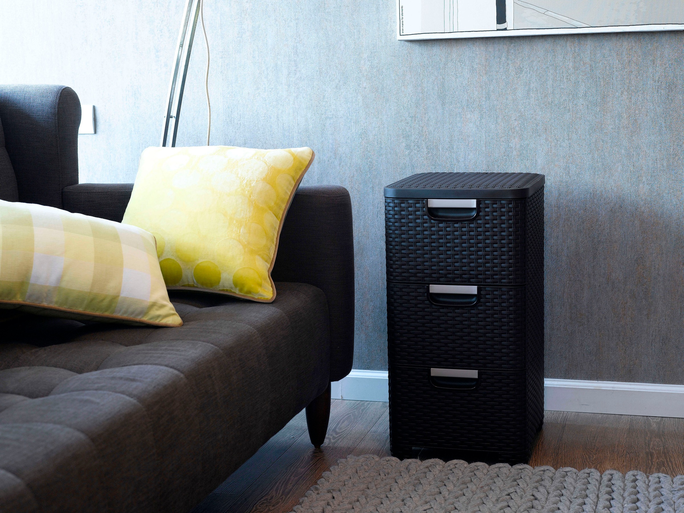 Curver Kommode »Schubladenschrank STYLE«, dunkelbraun