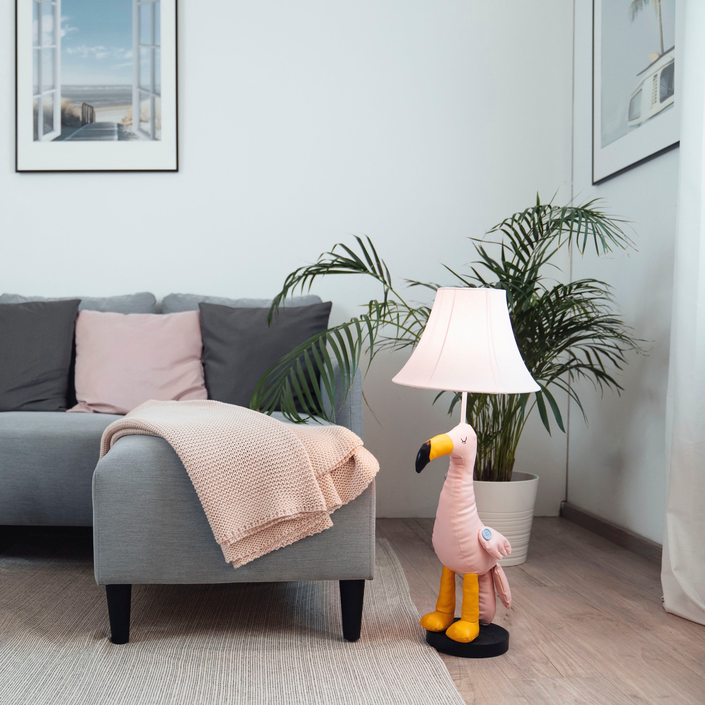 Happy Lamps for smiling eyes LED Tischleuchte »Mingo der Flamingo«, 1 flammig, Leuchtmittel GU 5,3 | LED fest integriert, Hochwertig, Einzigartig, Zertifiziert