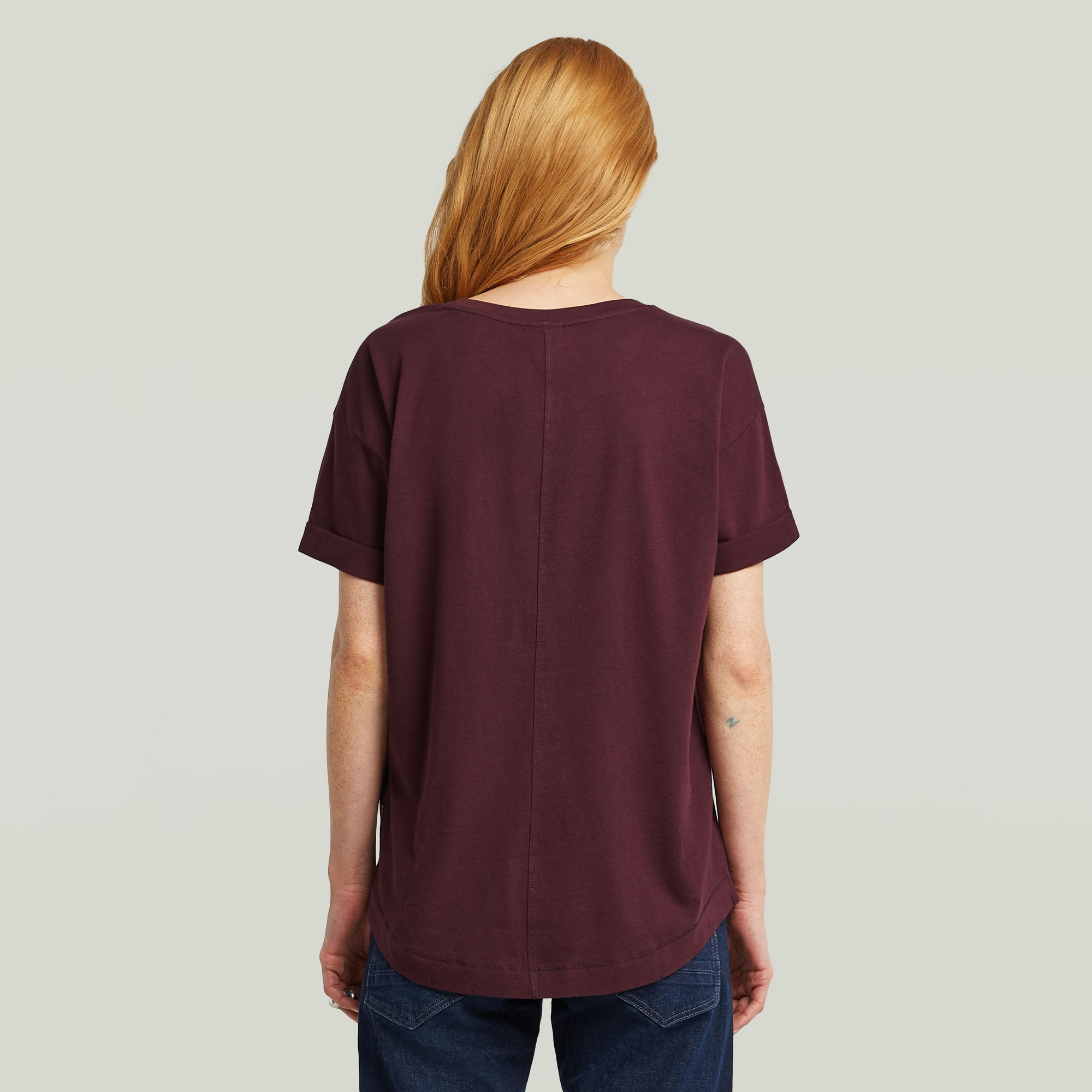 G-STAR T-Shirt »Rolled up«, mit umgeschlagenen Ärmeln