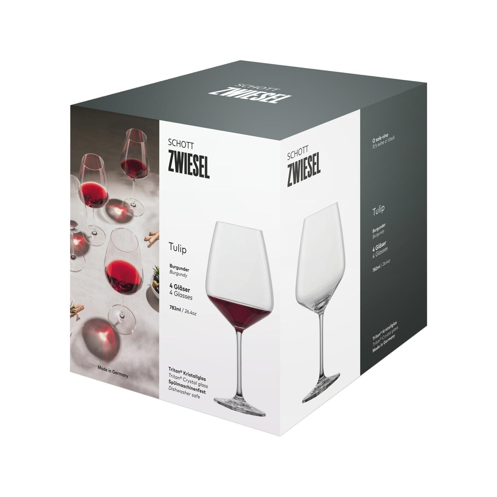 SCHOTT-ZWIESEL Rotweinglas »Burgundergläser Tulip 782 ml 4er Set transparent«