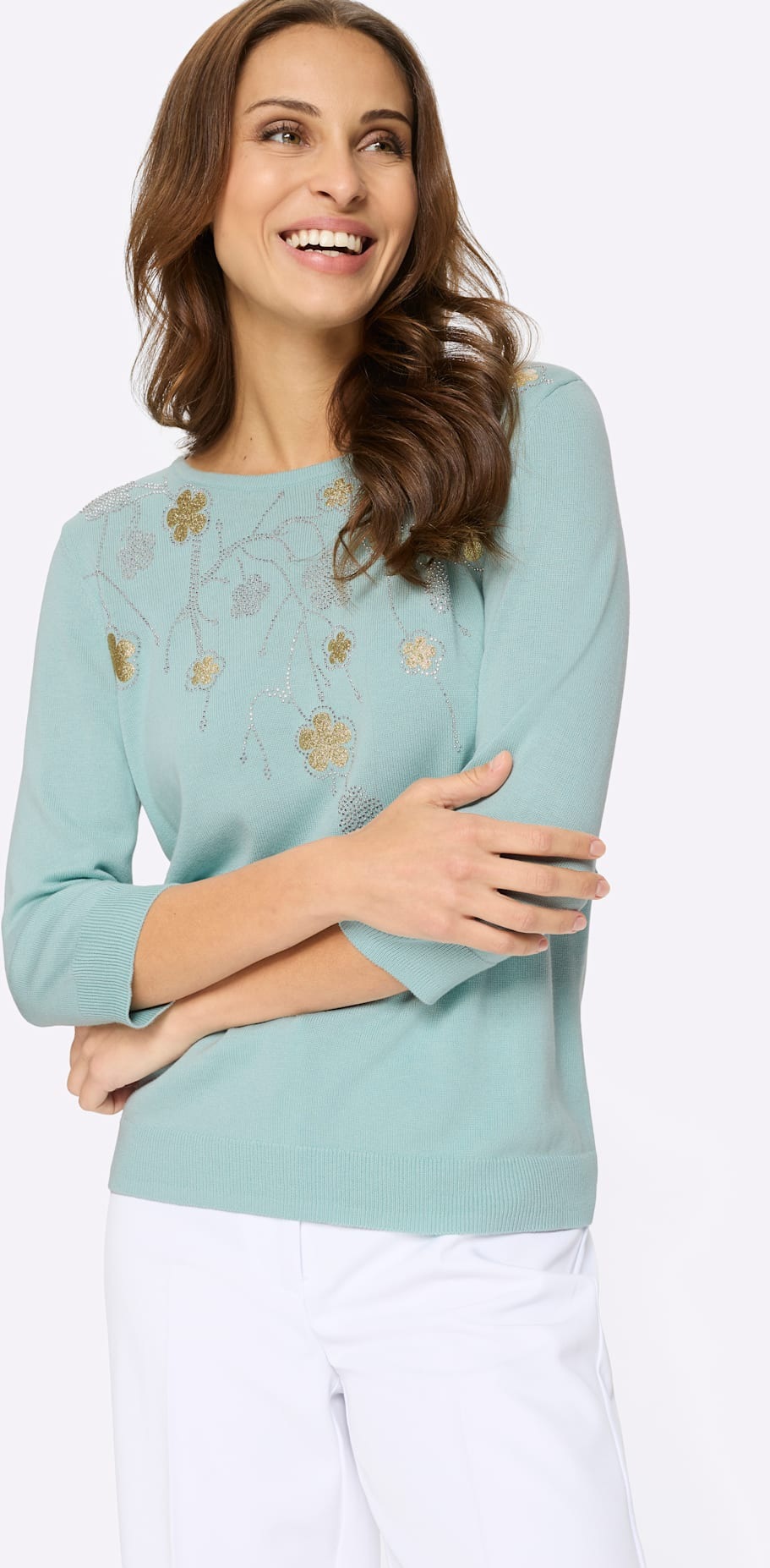 Lady Rundhalspullover »Rundhals-Pullover«