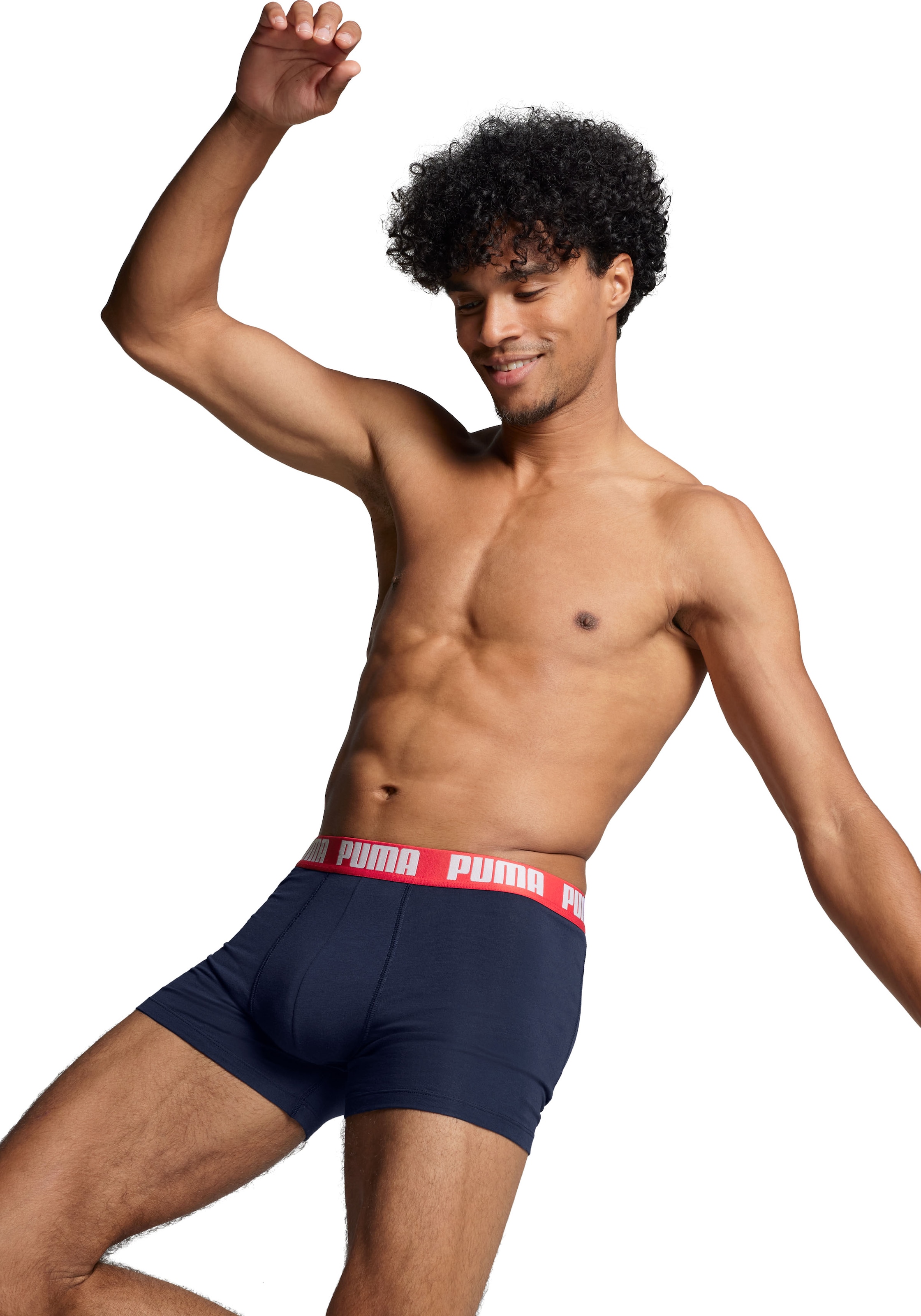 PUMA Boxer, (6er Pack), mit elastischem Logobund