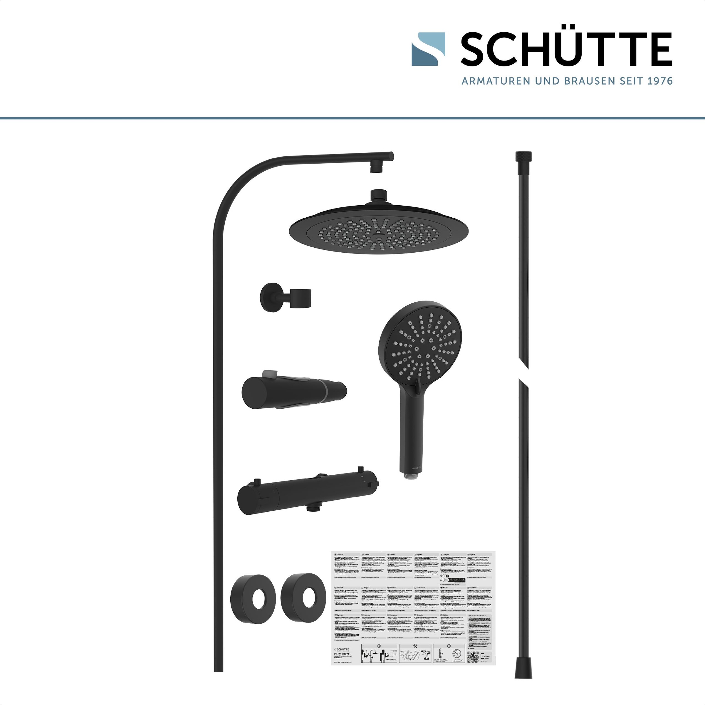 Schütte Duschsäule »MADURA FRESH«, inkl. Wasserspardichtung, Sicherheitssperre, Antikalk, höhenverstellb.