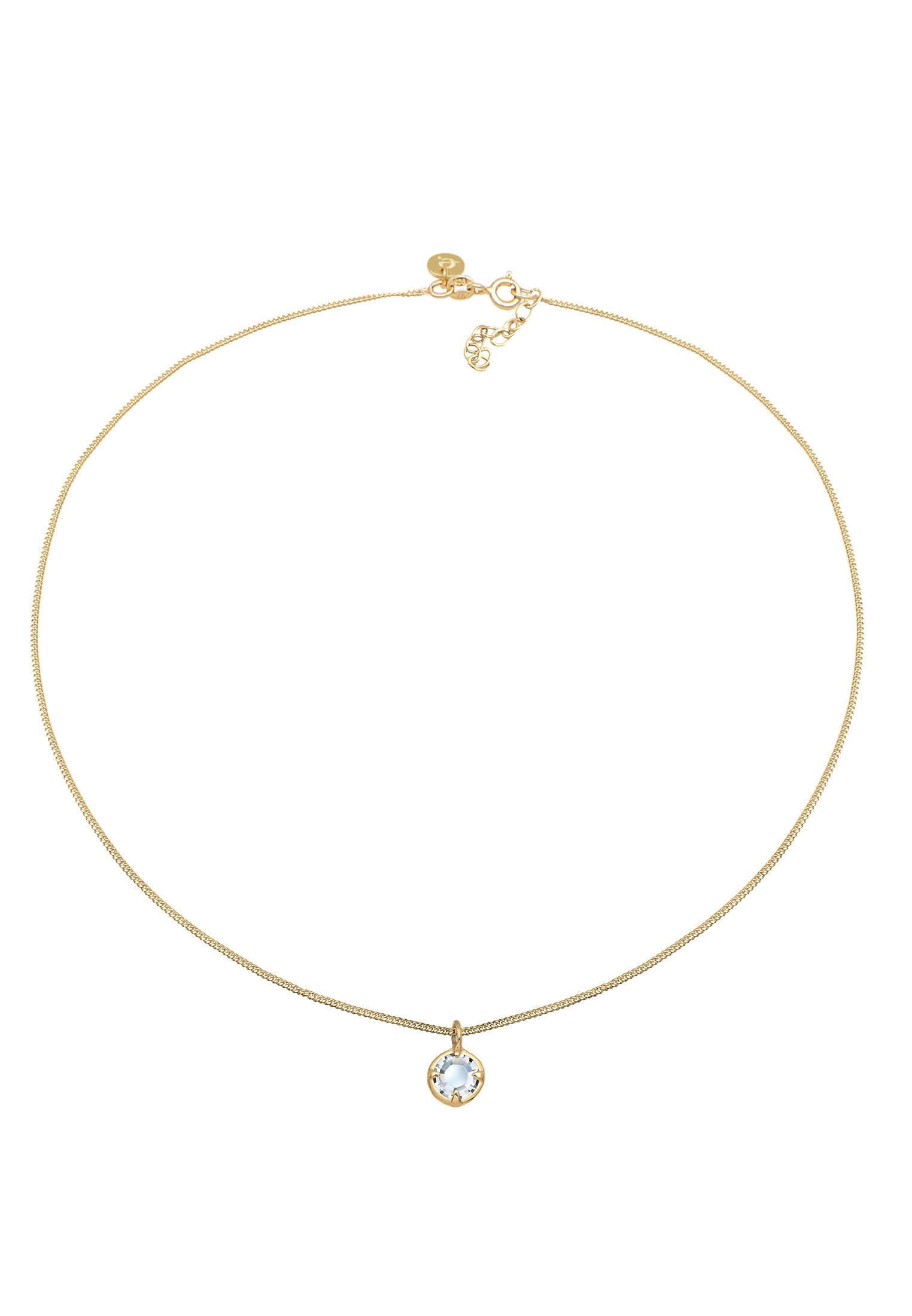 Elli Premium Choker »Halskette Choker mit Glas Kristalle Weiß 925 Sterling Silber«