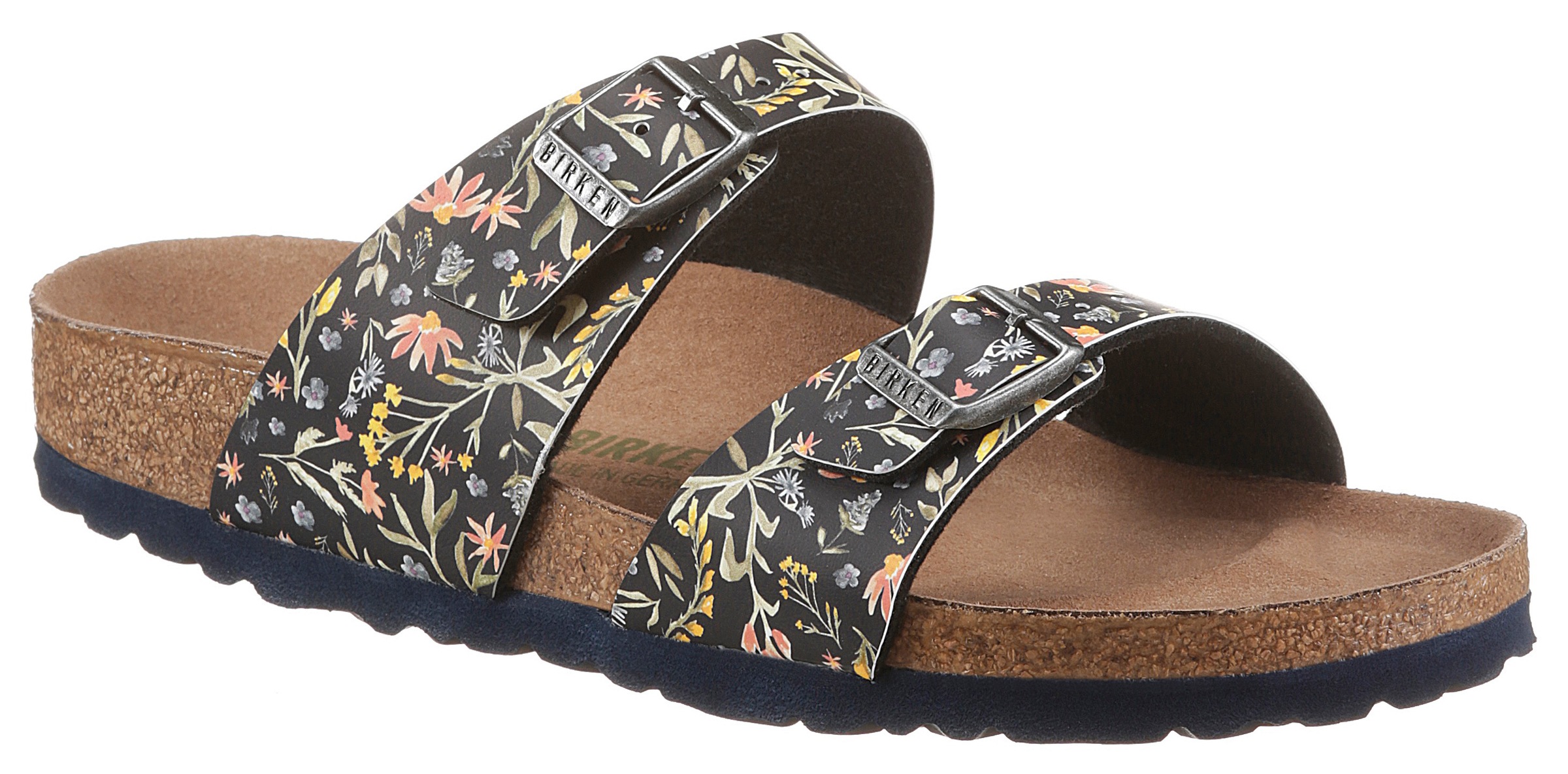 Birkenstock Pantolette »Sydney watercolor flower«, für Strand- und Badeausflüge