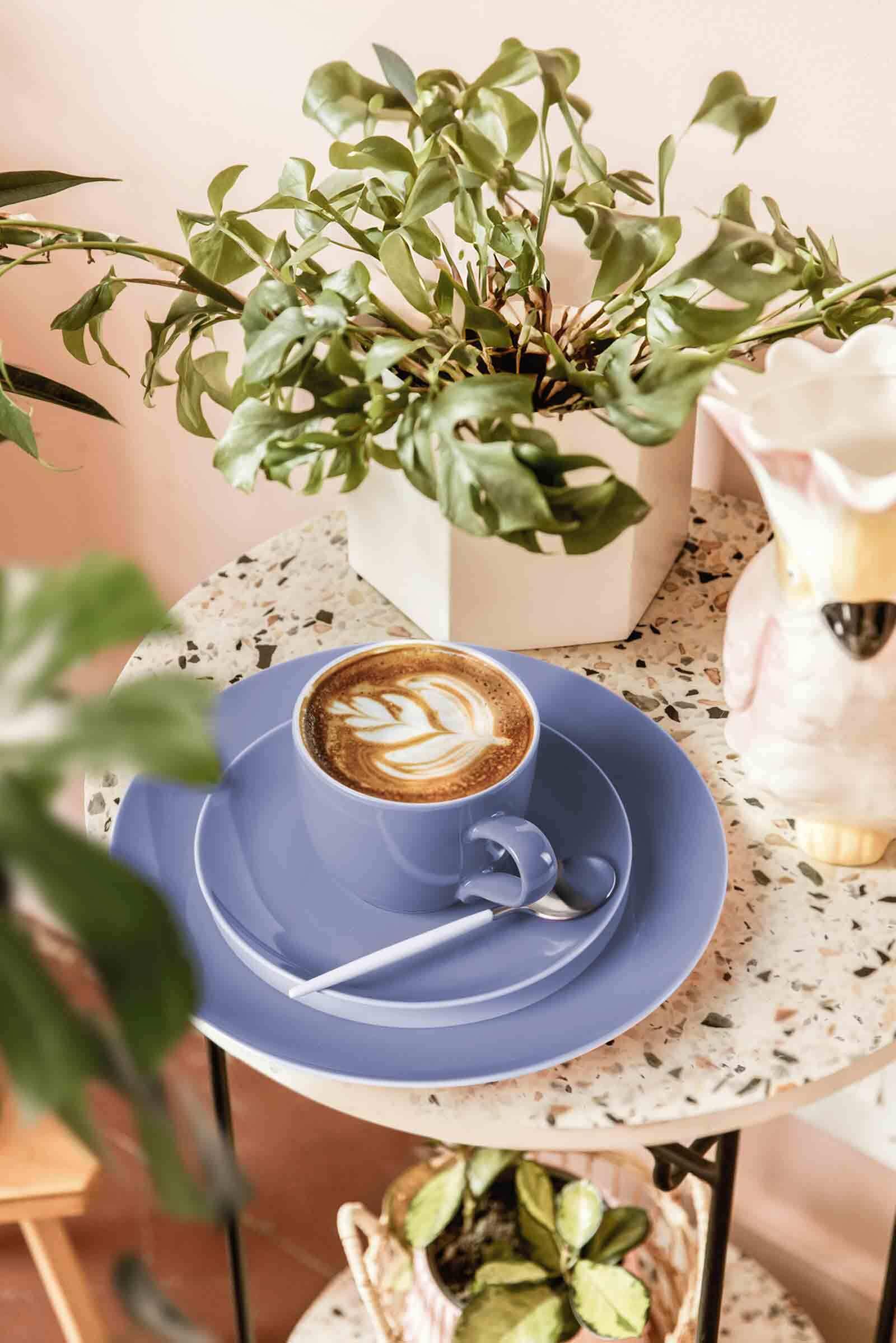 Seltmann Weiden Tasse »Kaffeetassen mit Untertassen Liberty Pure Colors 260 ml 6er Set« Spülmaschinenfest, Mikrowellensicher, Ofenfest