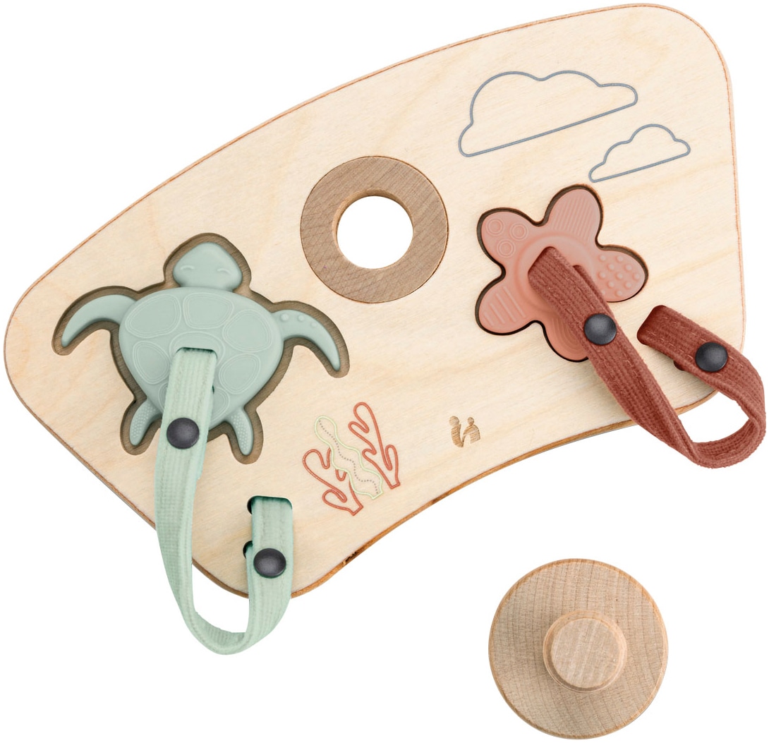 Hauck Puzzle »Play Puzzling S, Turtle & Flower«, aus Holz; für Hauck Play Tray; FSC® - schützt Wald - weltweit