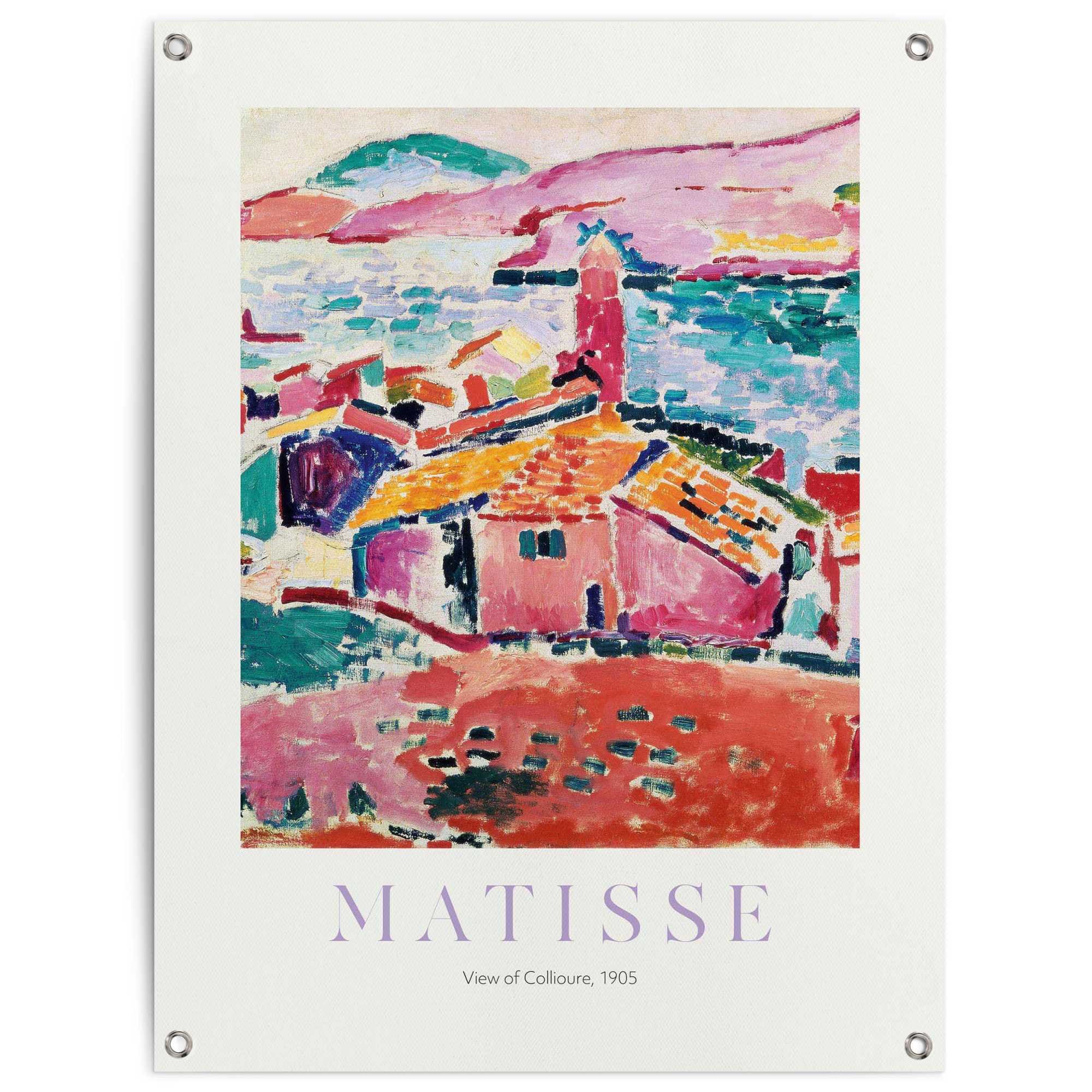 Reinders! Poster »Matisse - Les toits de Collioure«, Garten - Mehrfarbig - Leinwand - Kunst - 60x80 cm