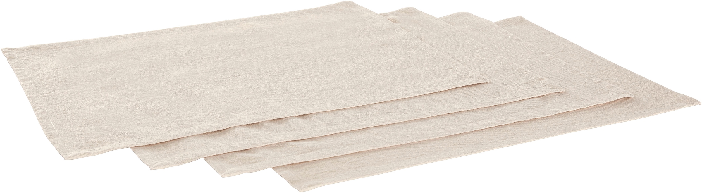 LeGer Home by Lena Gercke Platzset »Liaa« Baumwollqualität mit Leinenanteil, schöne Haptik, Deko, Maße 30x40 cm