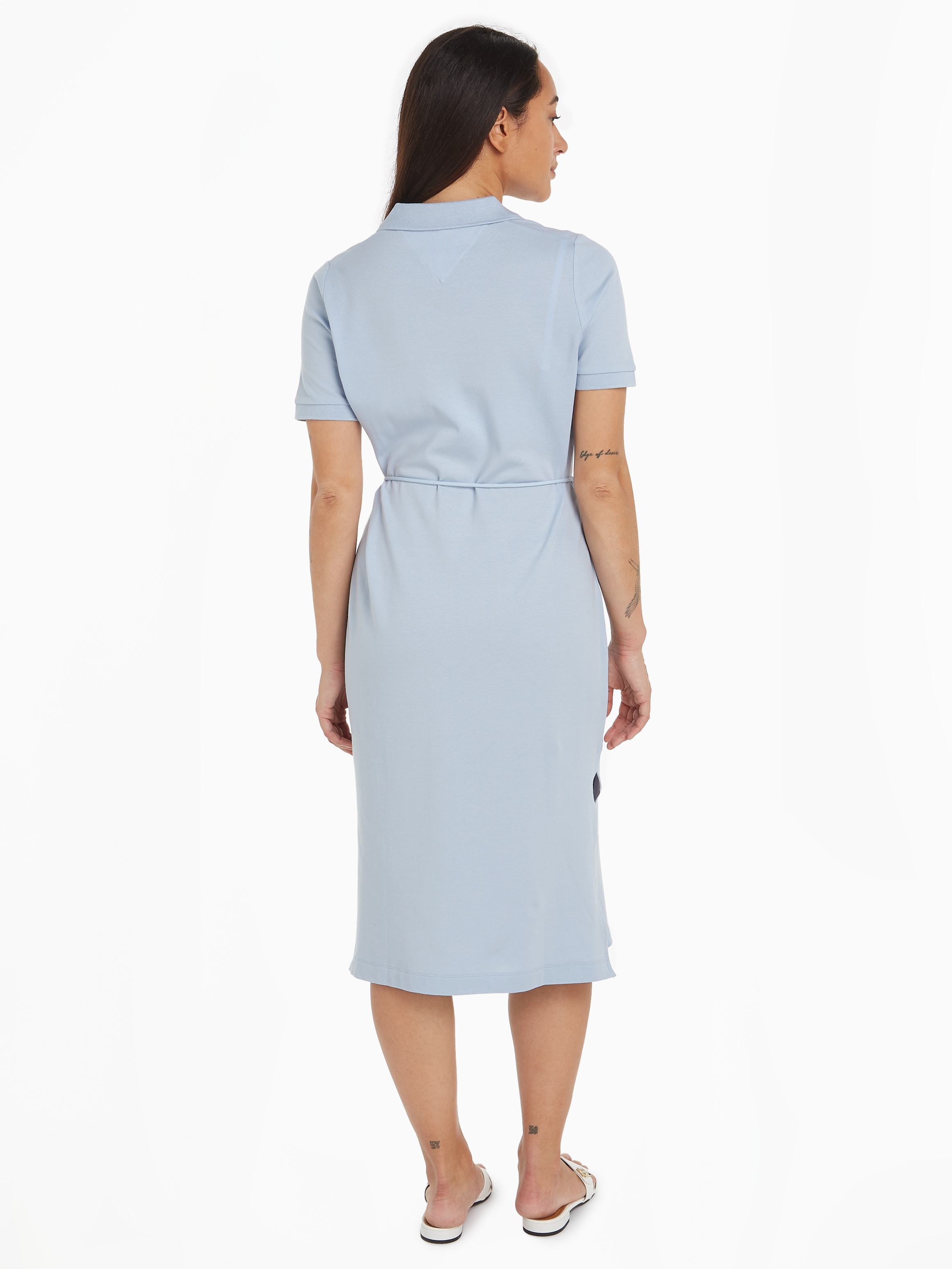 Tommy Hilfiger Polokleid »OPN PLKT LYLL POLO DRS WAIST DTL«, mit Seitenschlitzen