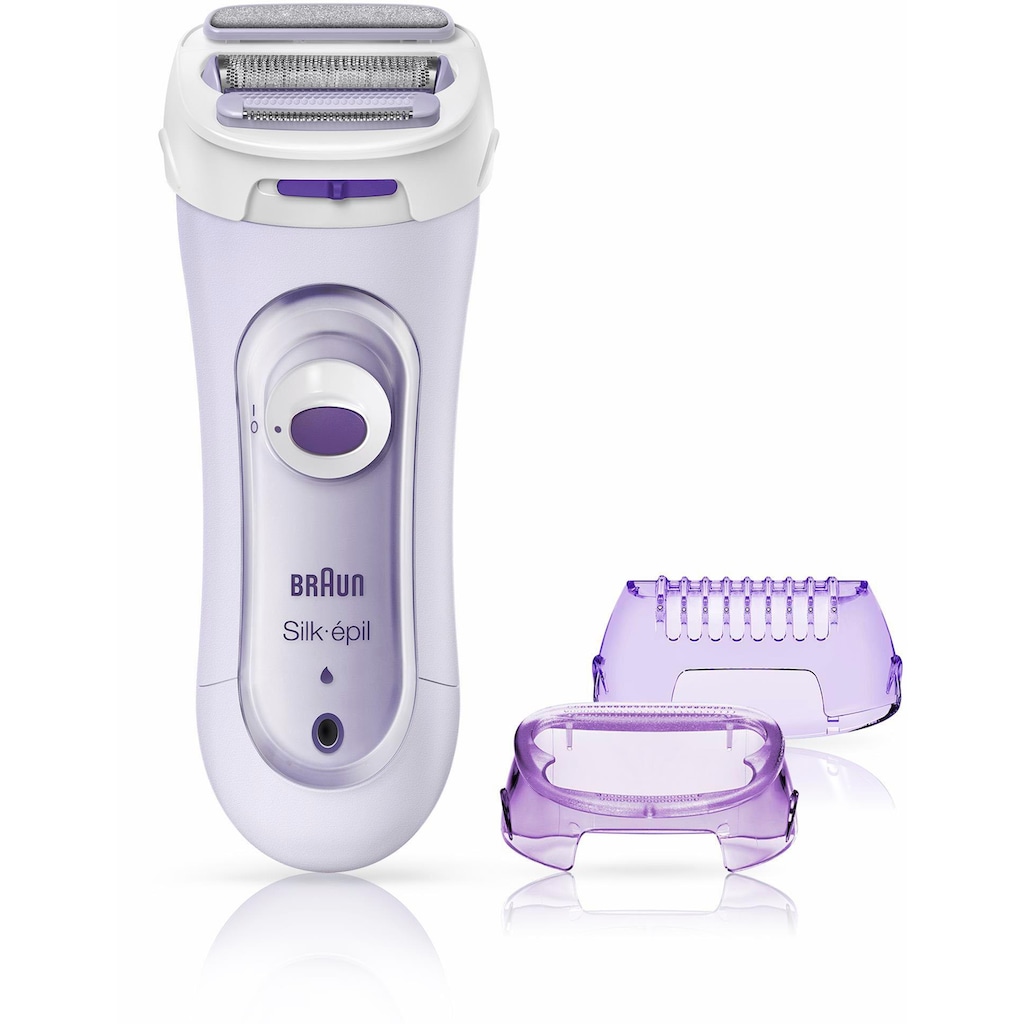 Braun Elektrokörperrasierer »Lady Shaver Silk-épil 5-560«, 3 St. Aufsätze