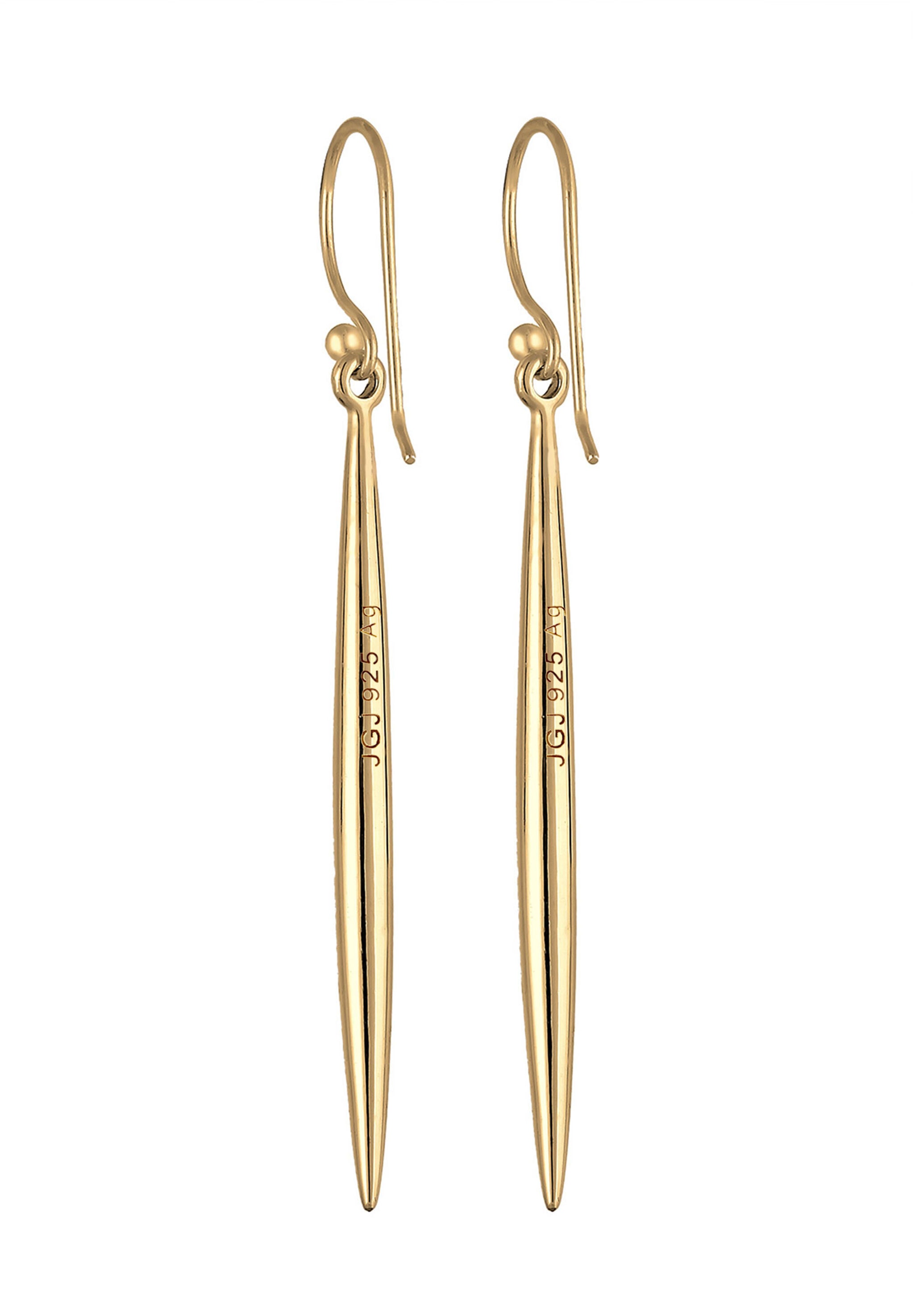 Elli Paar Ohrhänger »Ohrringe Ohrhänger Lang Stab 925 Sterling Silber vergoldet«