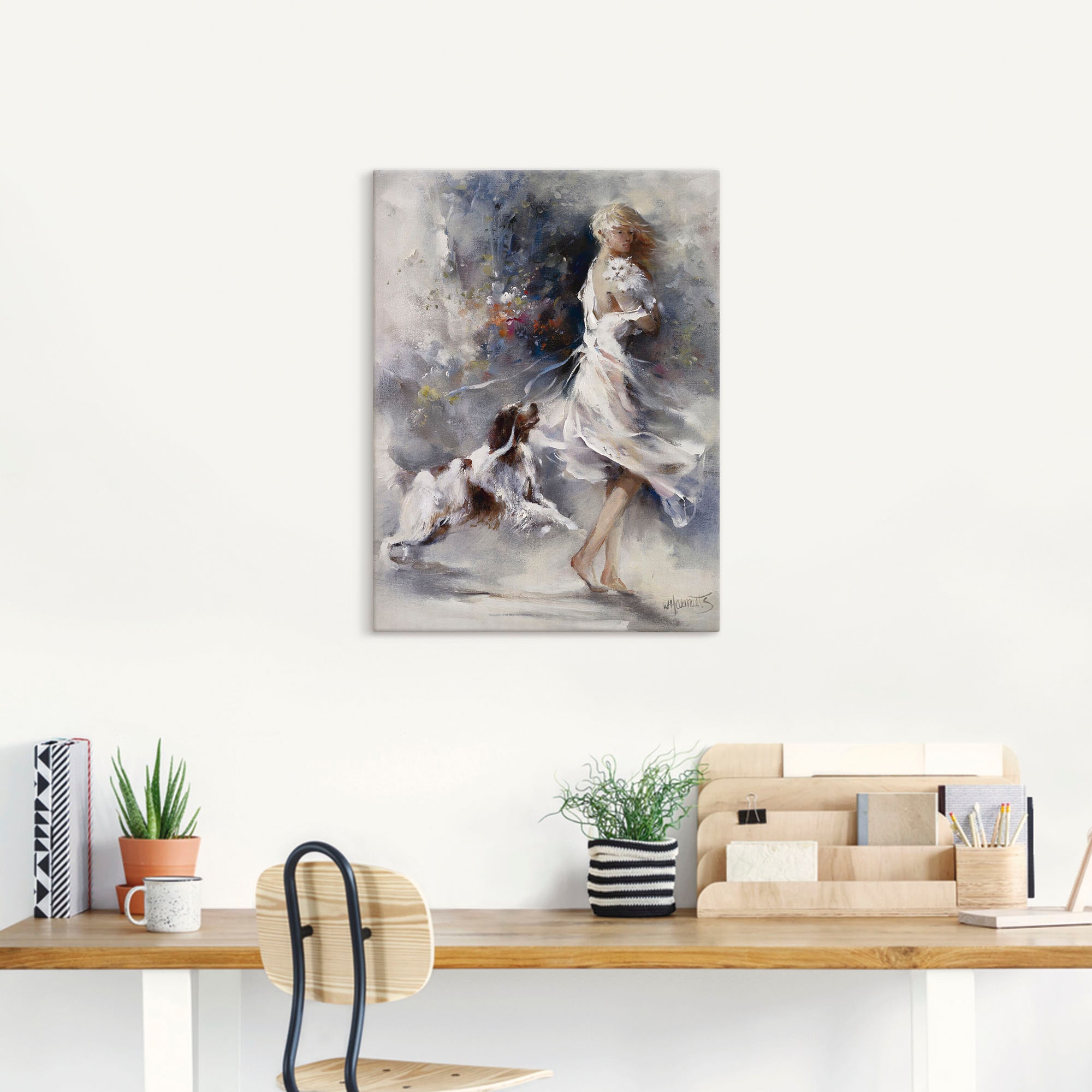 Artland Leinwandbild »Rivalität« Frau 1 Stk. tlg. auf Holzrahmen gespannt