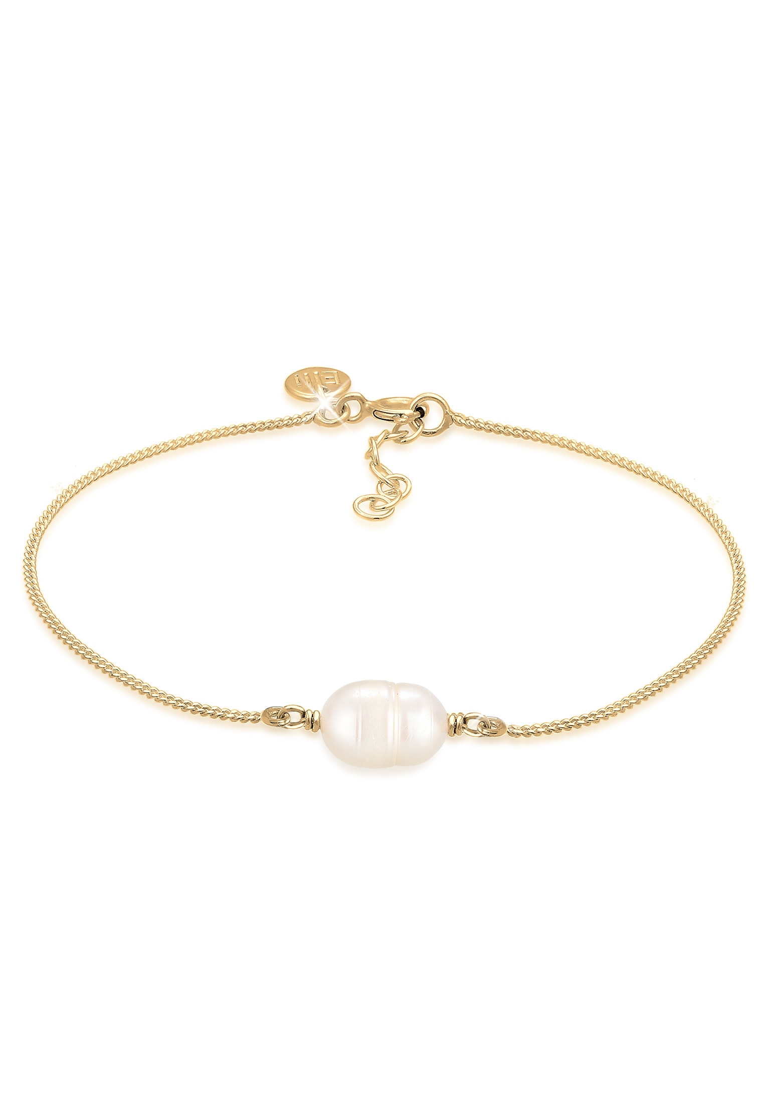 Elli Perlenarmband »Baroque Süßwasserzuchtperle Organic 925 Silber«