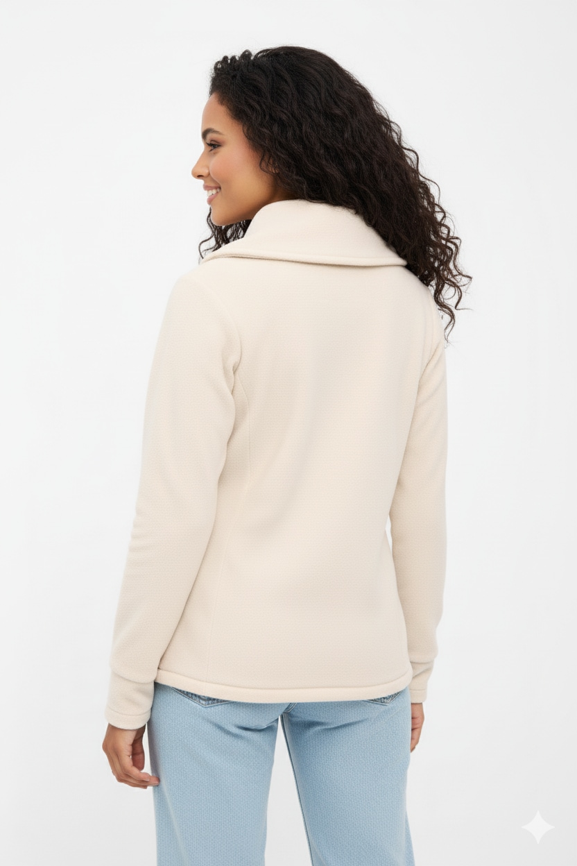 Bench. Fleecepullover »APRILLE«, warmes, tailliertes Fleeceshirt mit Troyerkragen und Seitentaschen