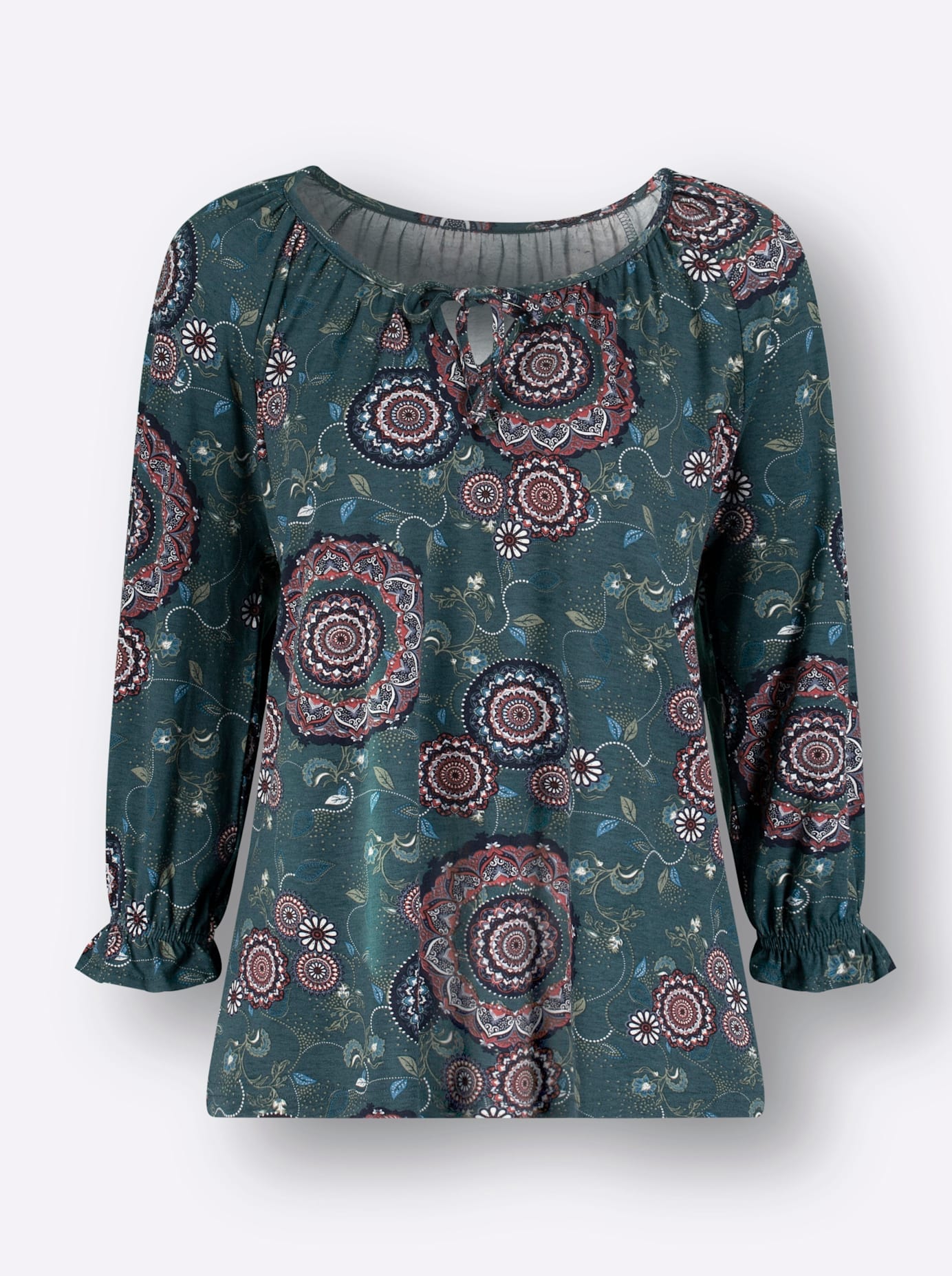 Inspirationen 3/4-Arm-Shirt »Druck-Shirt«, (1 tlg.)