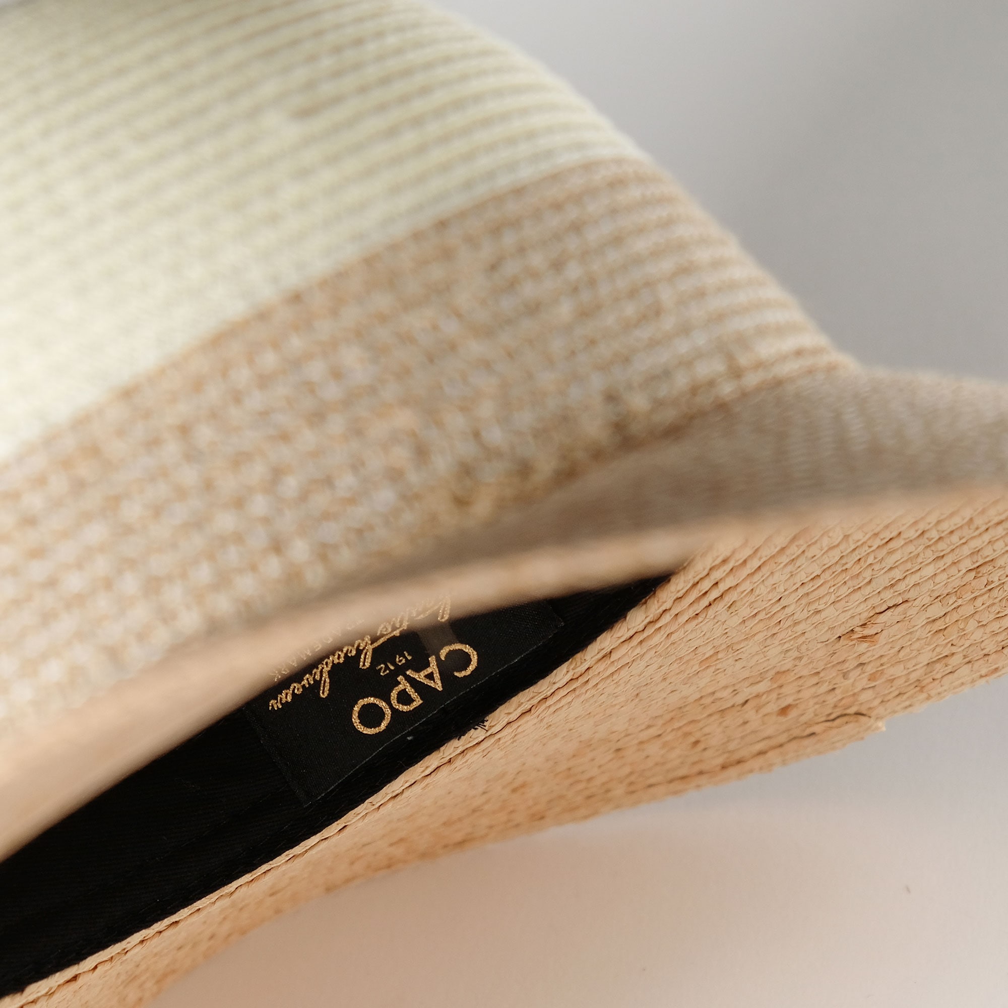 CAPO Strohhut schnelltrocknendes Schweißband, Formstabil