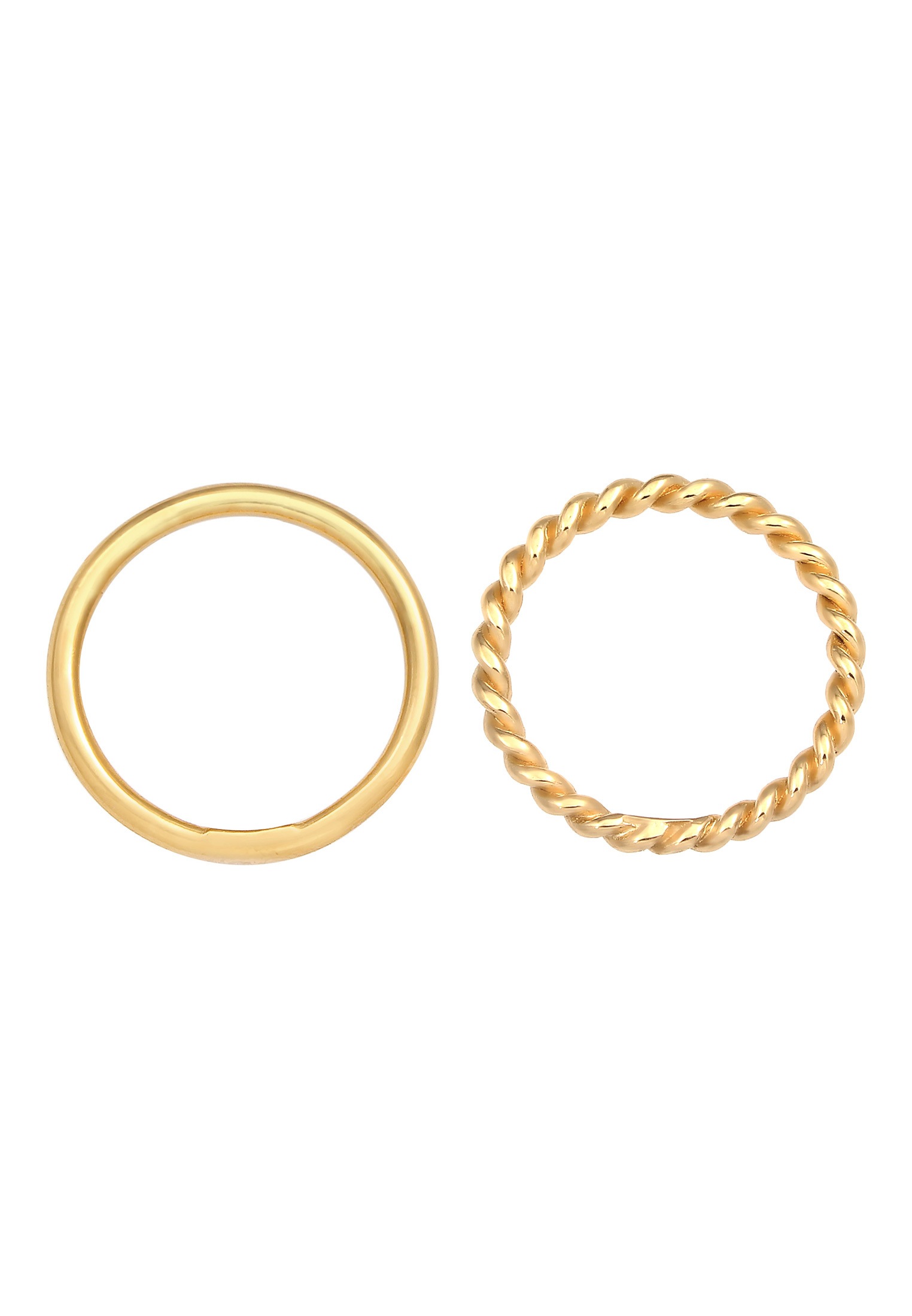 Elli Ring-Set »Ring Basic Twisted 2er Set 925 Silber«