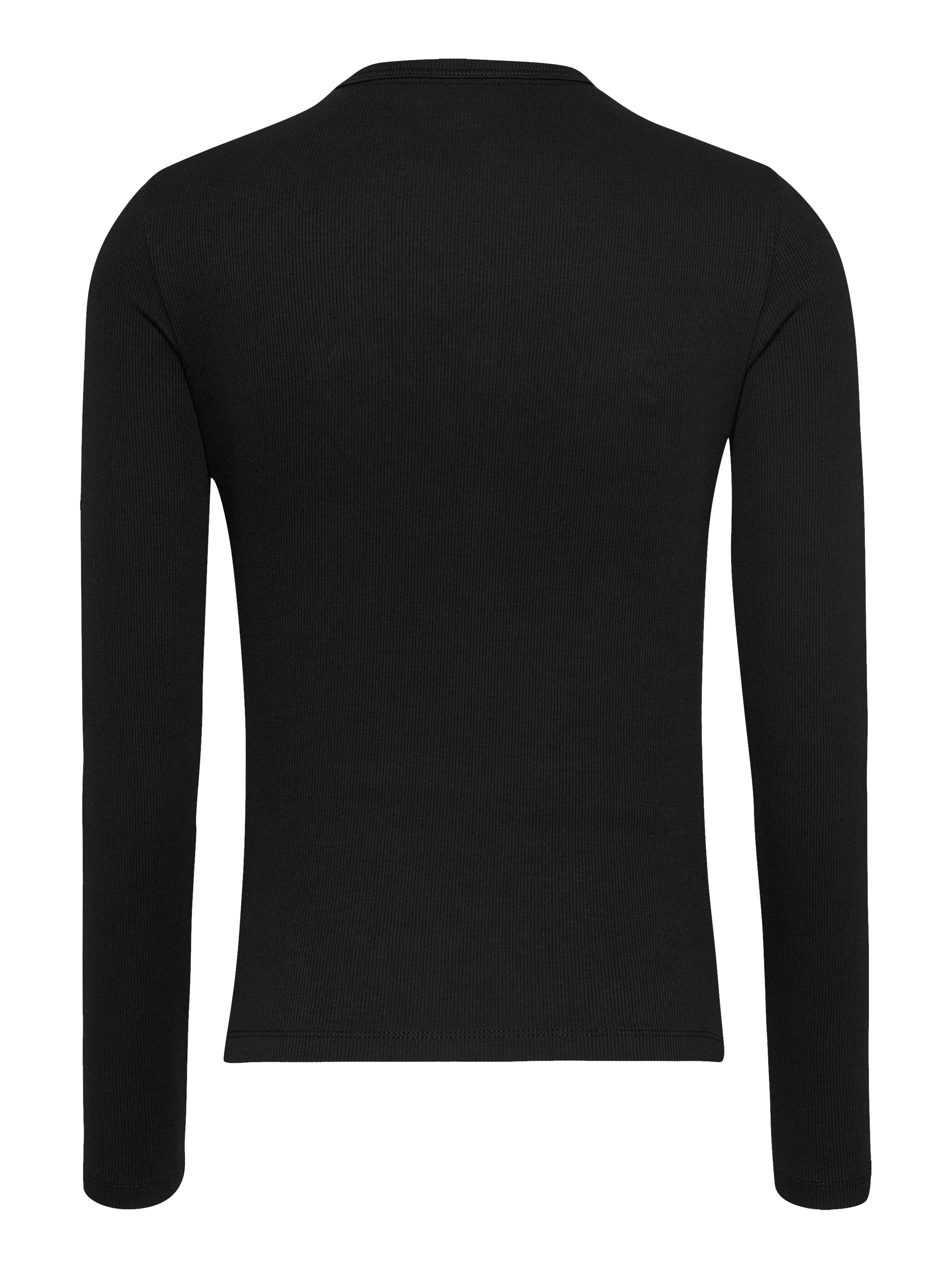 Tommy Jeans Curve Langarmshirt »TJW SLIM LS BADGE TEE EXT«, in Großen Größen, Badge, Langarm