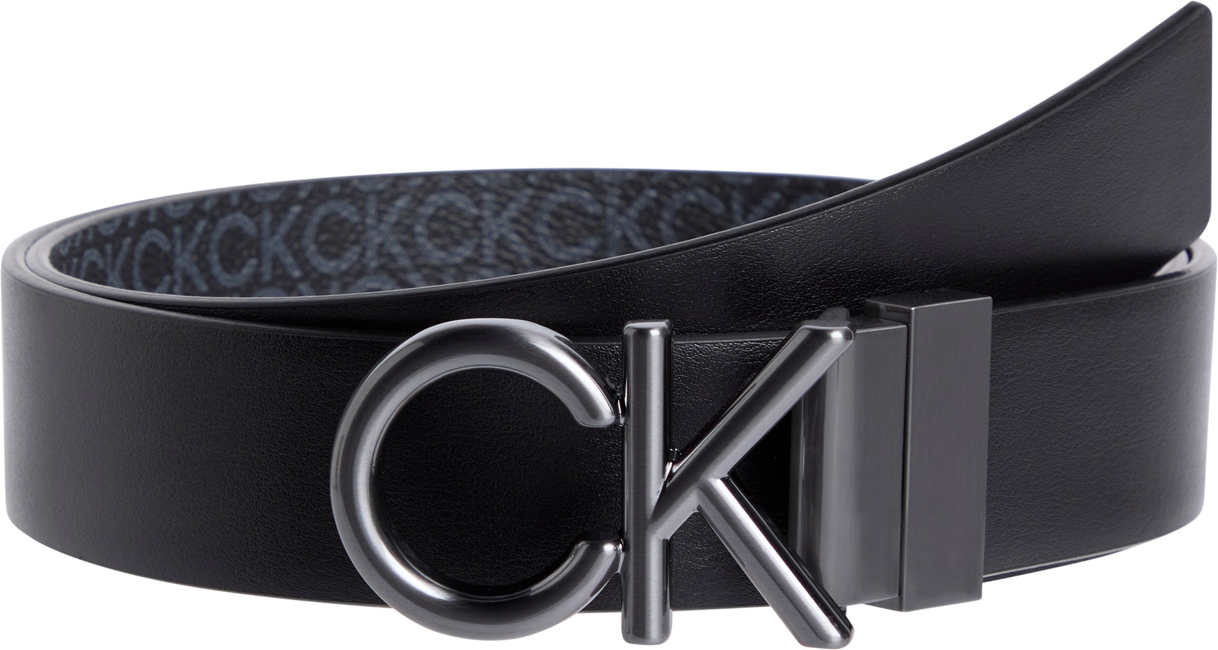 Calvin Klein Wendegürtel »ADJ/REV CK METAL BOMBE MONO 35MM«, im Wendedesign