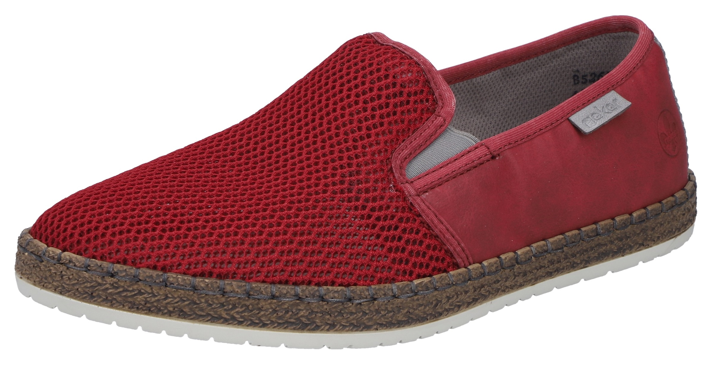 Rieker Espadrille  Sommerschuh, Slipper, Freizeitschuh im Materialmix