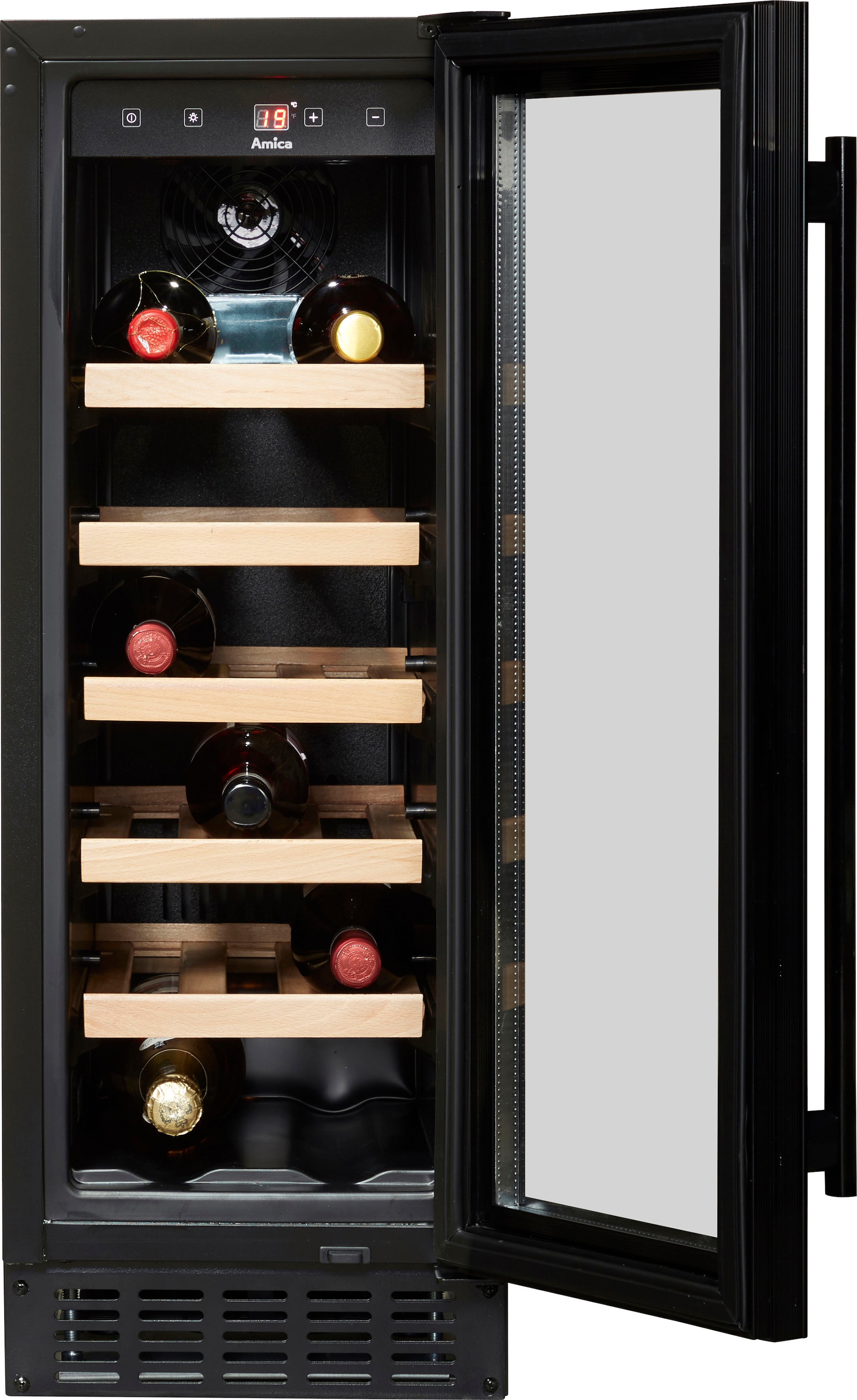 Amica Weinkühlschrank »WK 341 115 S«, für 20 Standardflaschen á 075l,  Standkühlschrank bei OTTO