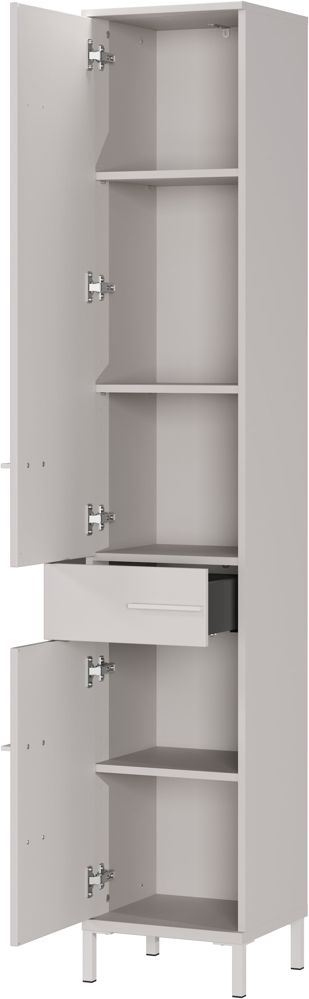 GERMANIA Hochschrank »Hochschrank« 1 Stk. tlg. Hochschrank mit wechselbarem Türanschlag in Kaschmir