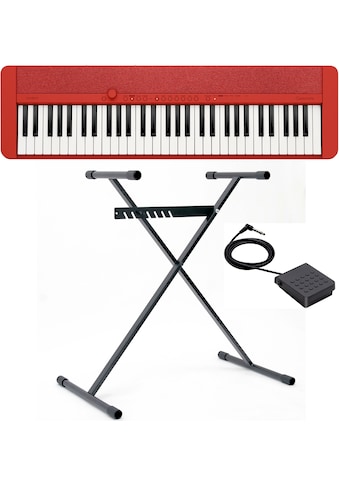 Home-Keyboard »Piano-Keyboard-Set CT-S1RDSET«, (Set, inkl. Keyboardständer,...