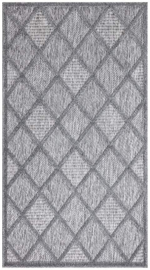 Carpet City Teppich »In-& Outdoorteppich Santorini 457, 3D-Effekt, Raute-Look«, rechteckig, 5 mm Höhe, Wetterfest & UV-beständig für Terrasse, Balkon, Küche, Flur