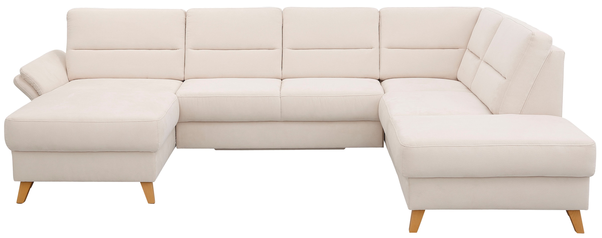 Home affaire Wohnlandschaft »Westerland U-Form« Federkern, wahlweise Bettfunktion, Stauraum und Armlehn-Verstellung