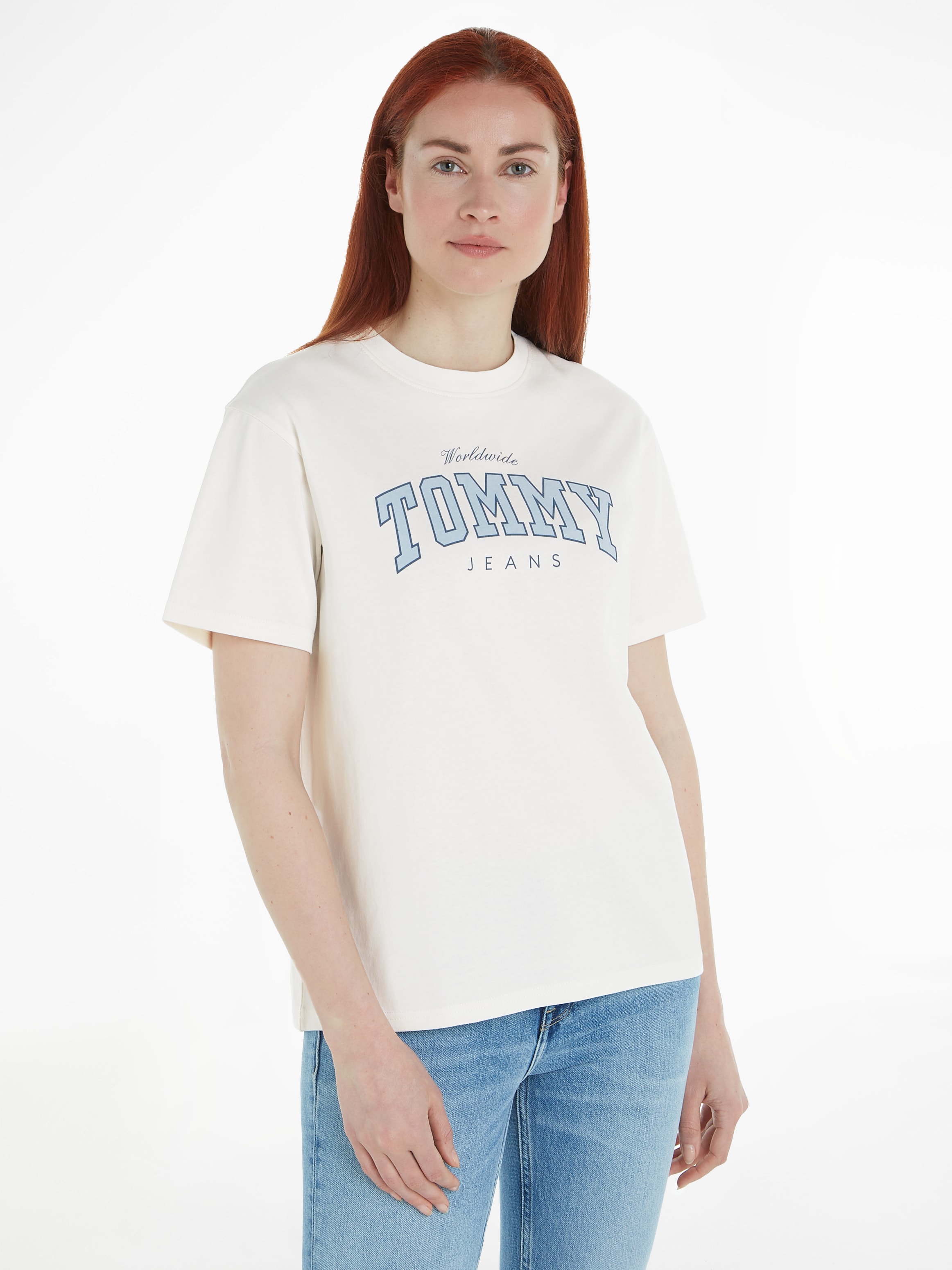 T-Shirt »TJW RLX VARSITY LUX TEE«, mit Frontprint