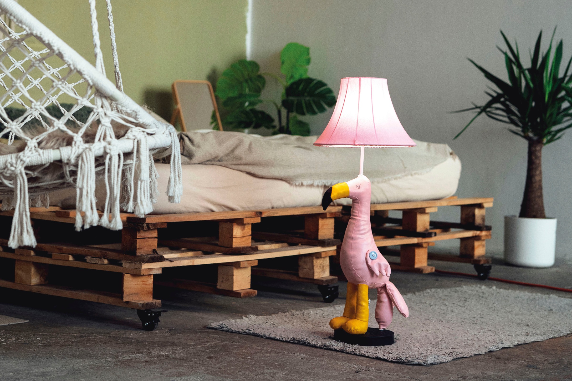 Happy Lamps for smiling eyes LED Tischleuchte »Mingo der Flamingo«, 1 flammig, Leuchtmittel GU 5,3 | LED fest integriert, Hochwertig, Einzigartig, Zertifiziert