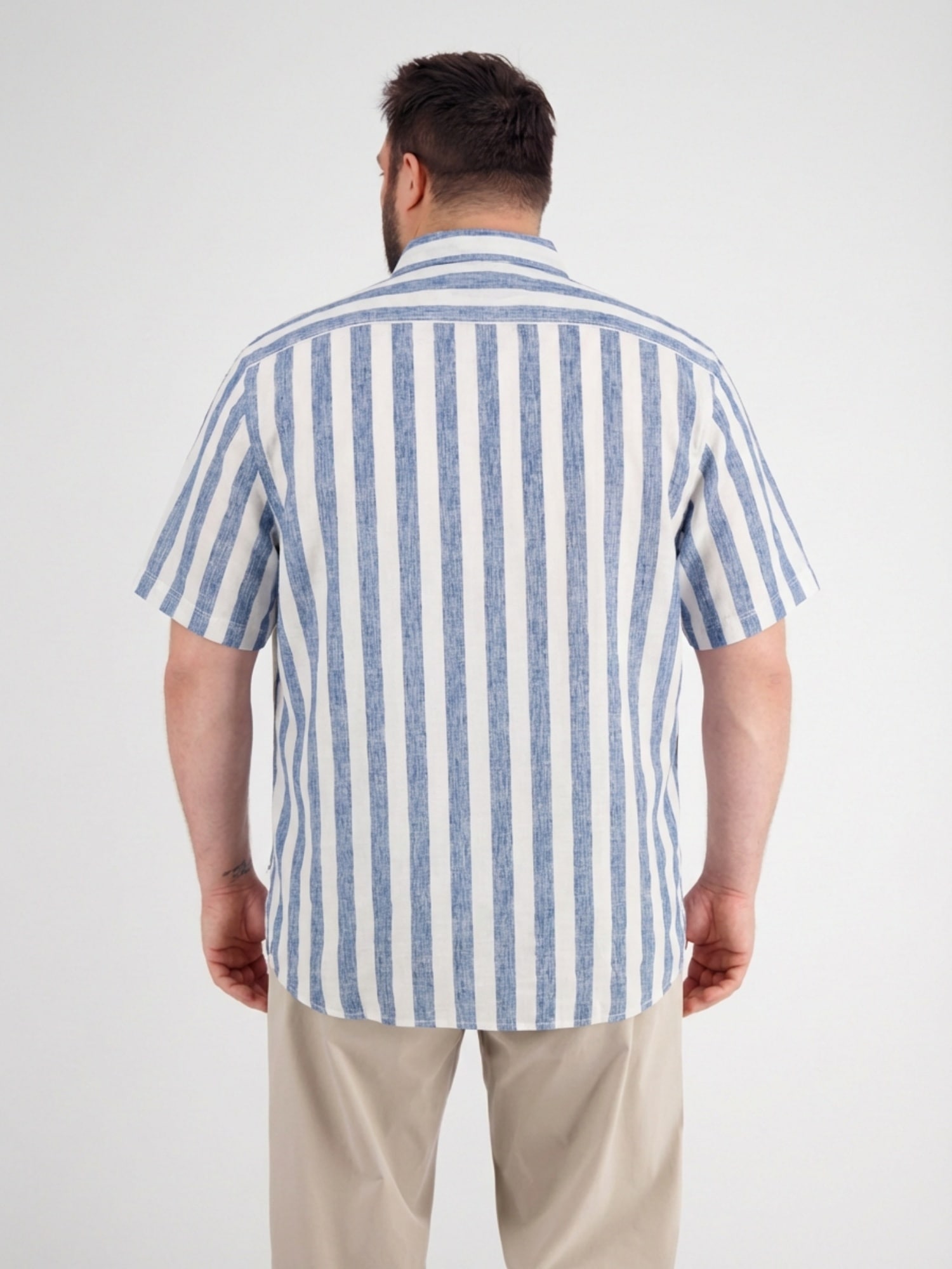 LERROS Kurzarmhemd »Gestreiftes Kurzarmhemd in grossen Größen«