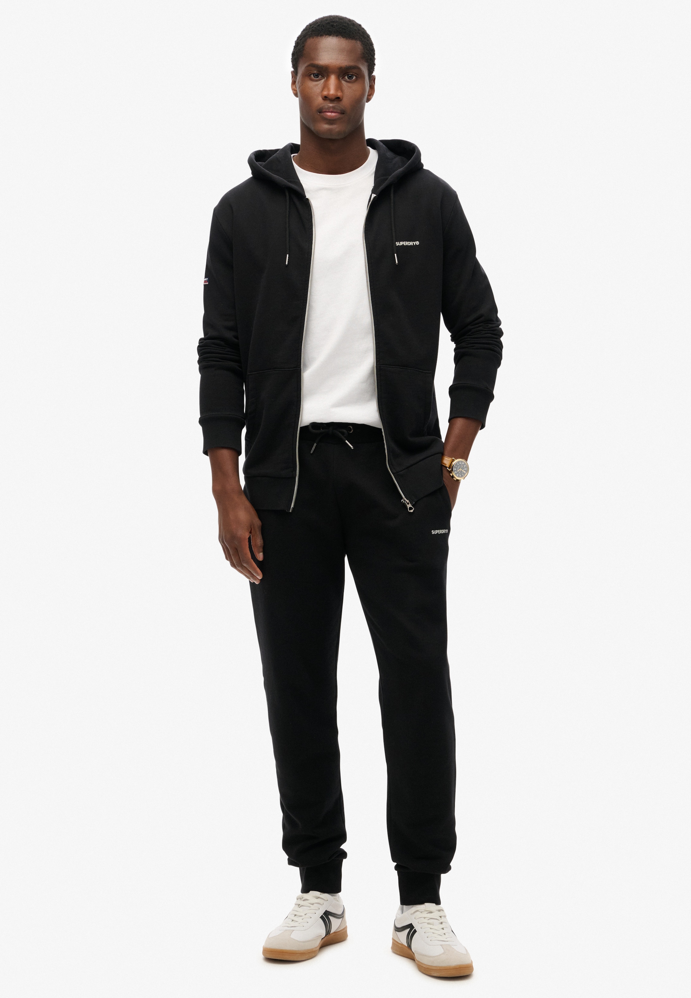 Superdry Kapuzensweatjacke »PLAIN ZIP HOOD«