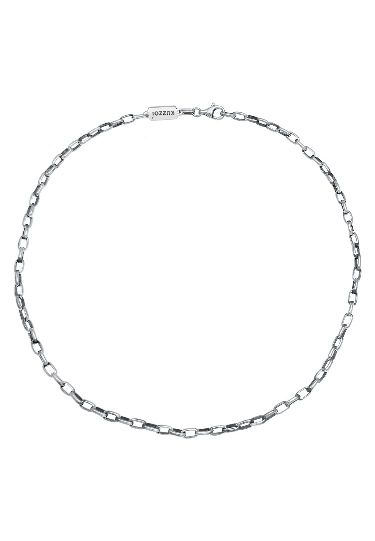 Kuzzoi Silberkette »Halskette Herren Ankerkette Oval 925 Silber«