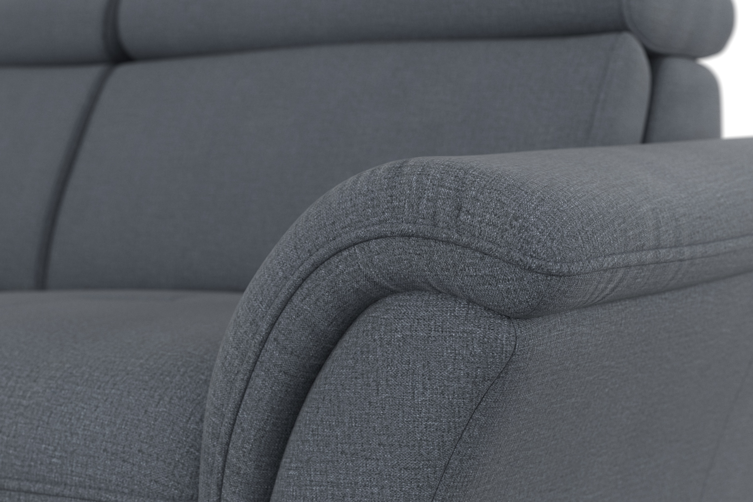 Home affaire Ecksofa »Lindgren L-Form« wahlweise mit Bett mit klappbaren Rollen, Kasten und Kopfverstellung