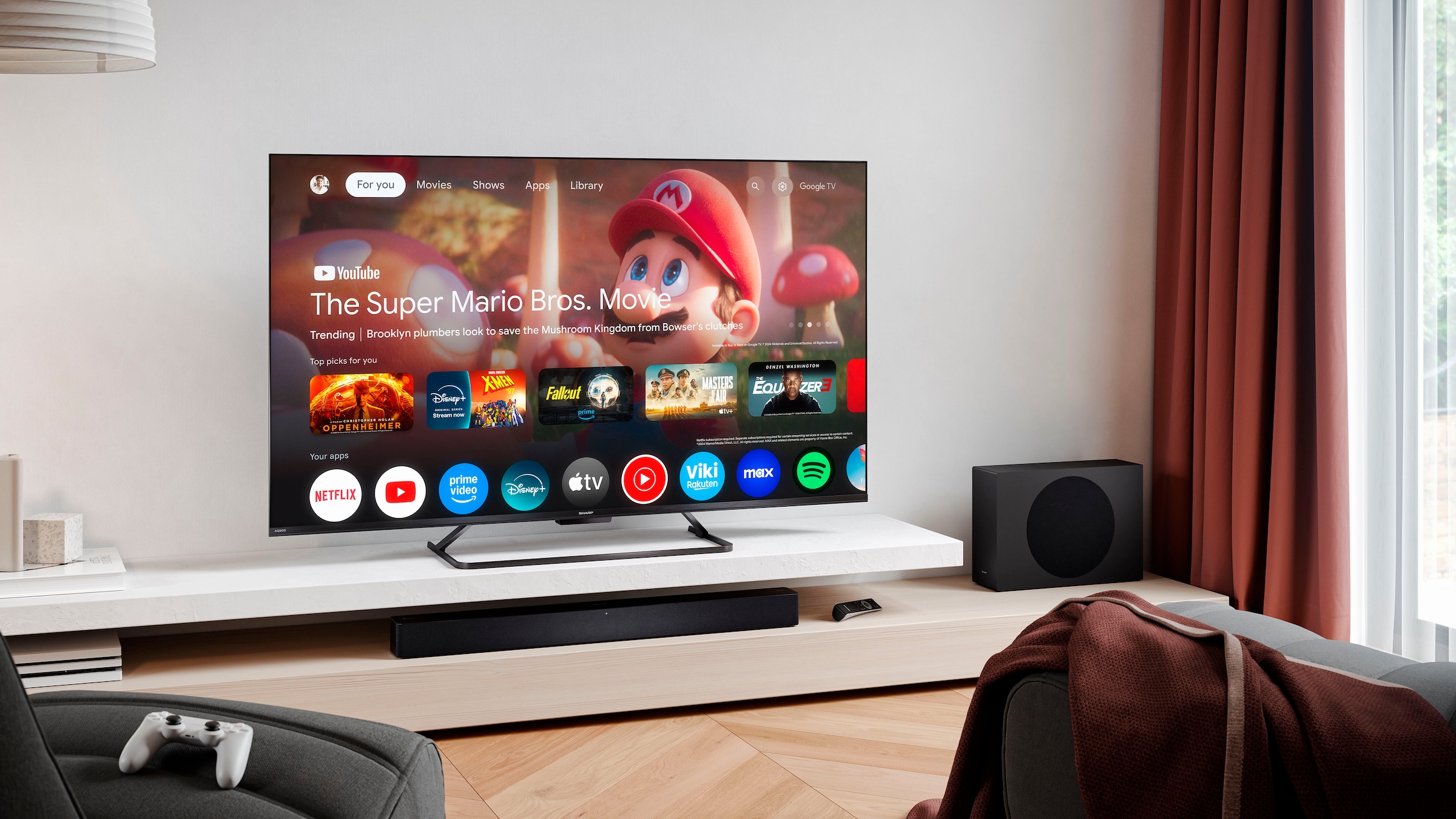 Sharp QLED-Fernseher »4T-C50HRx« 126 cm/50 ″ Smart-TV